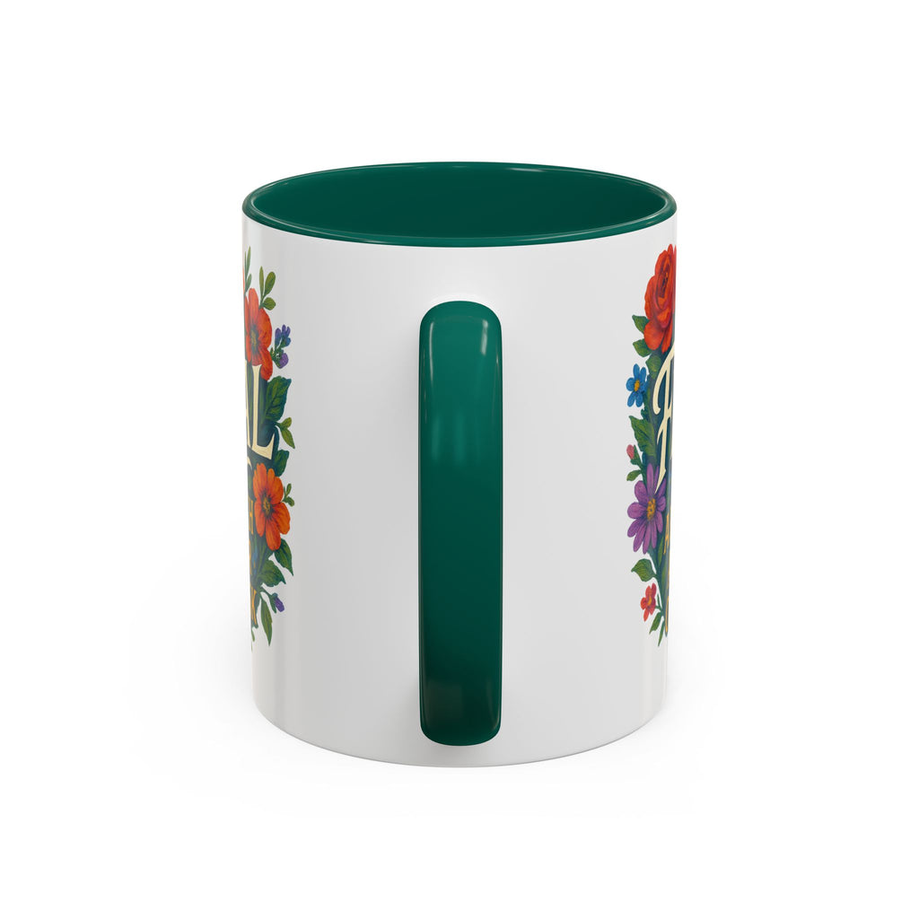 Feral Approach at Your Own Risk Mug | Floral Illustration, Ceramic Coffee Cup