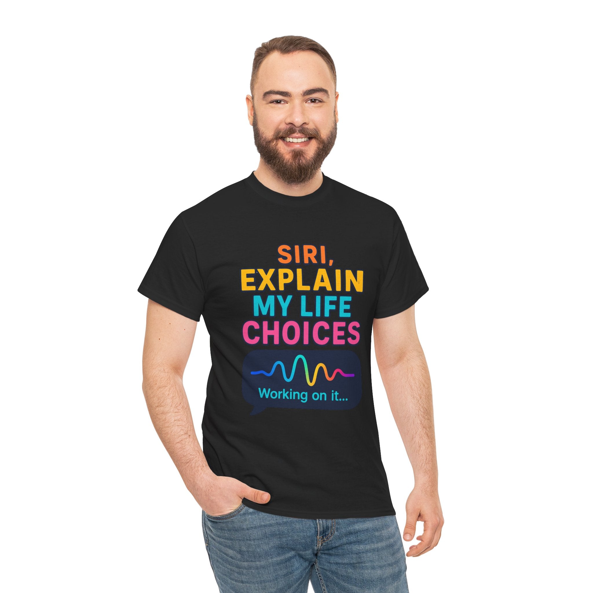 Siri Explain My Life Choices T-Shirt | Funny Tech Quote Tee