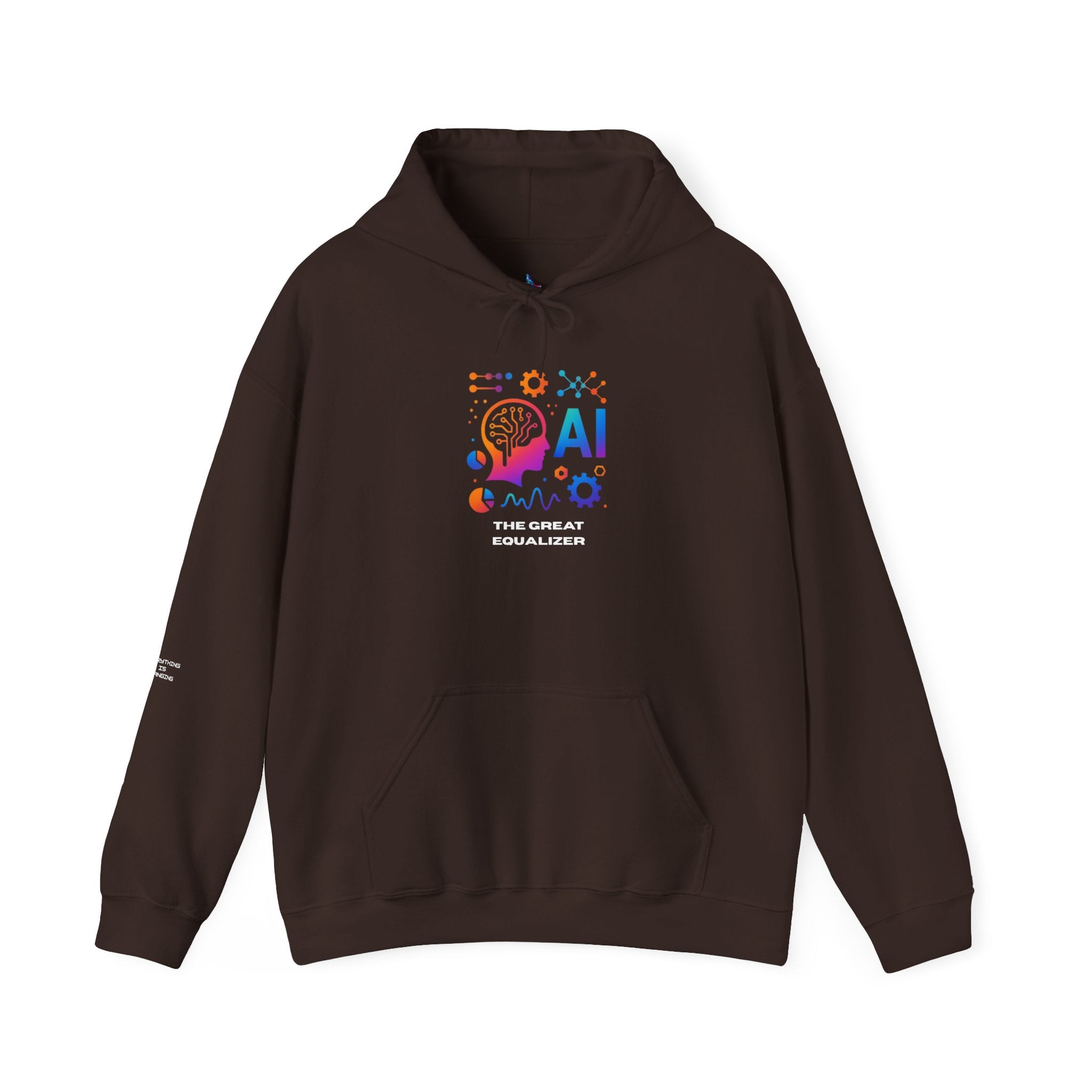 AI-Inspired Unisex Heavy Blend Hoodie, Cozy Sweatshirt