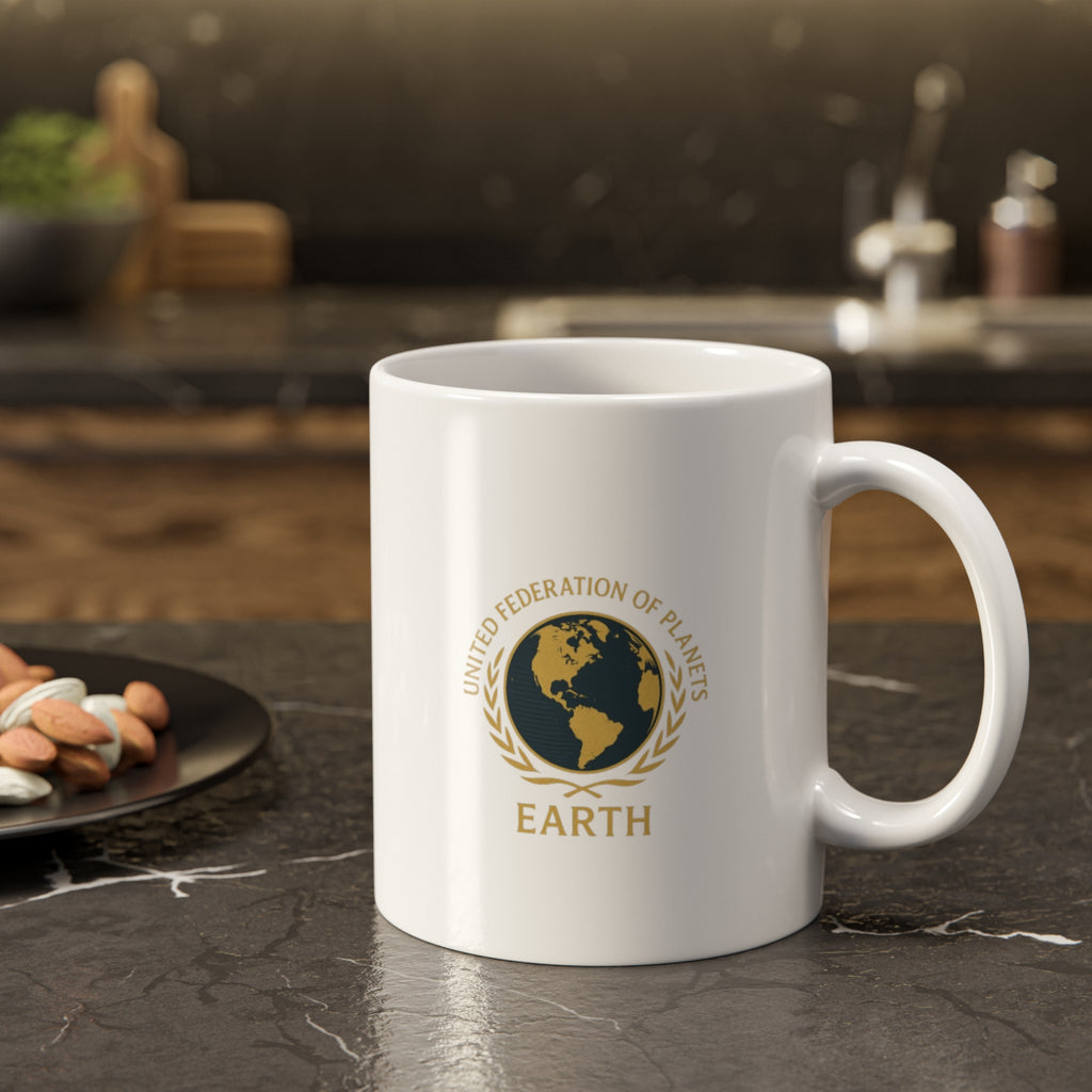 Star Trek inspired Ceramic Mug, United Federation of Planets