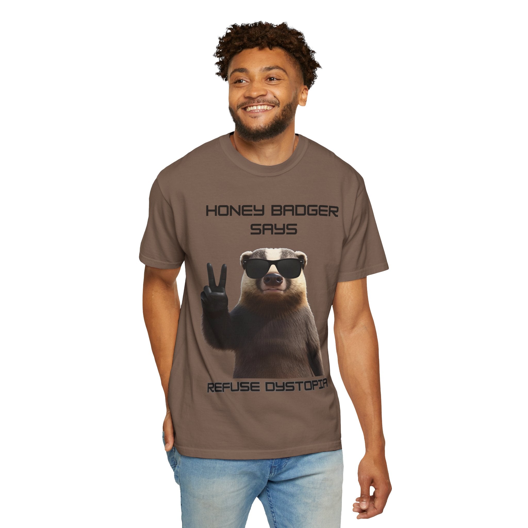 Honey Badger Refuse Dystopia T-Shirt