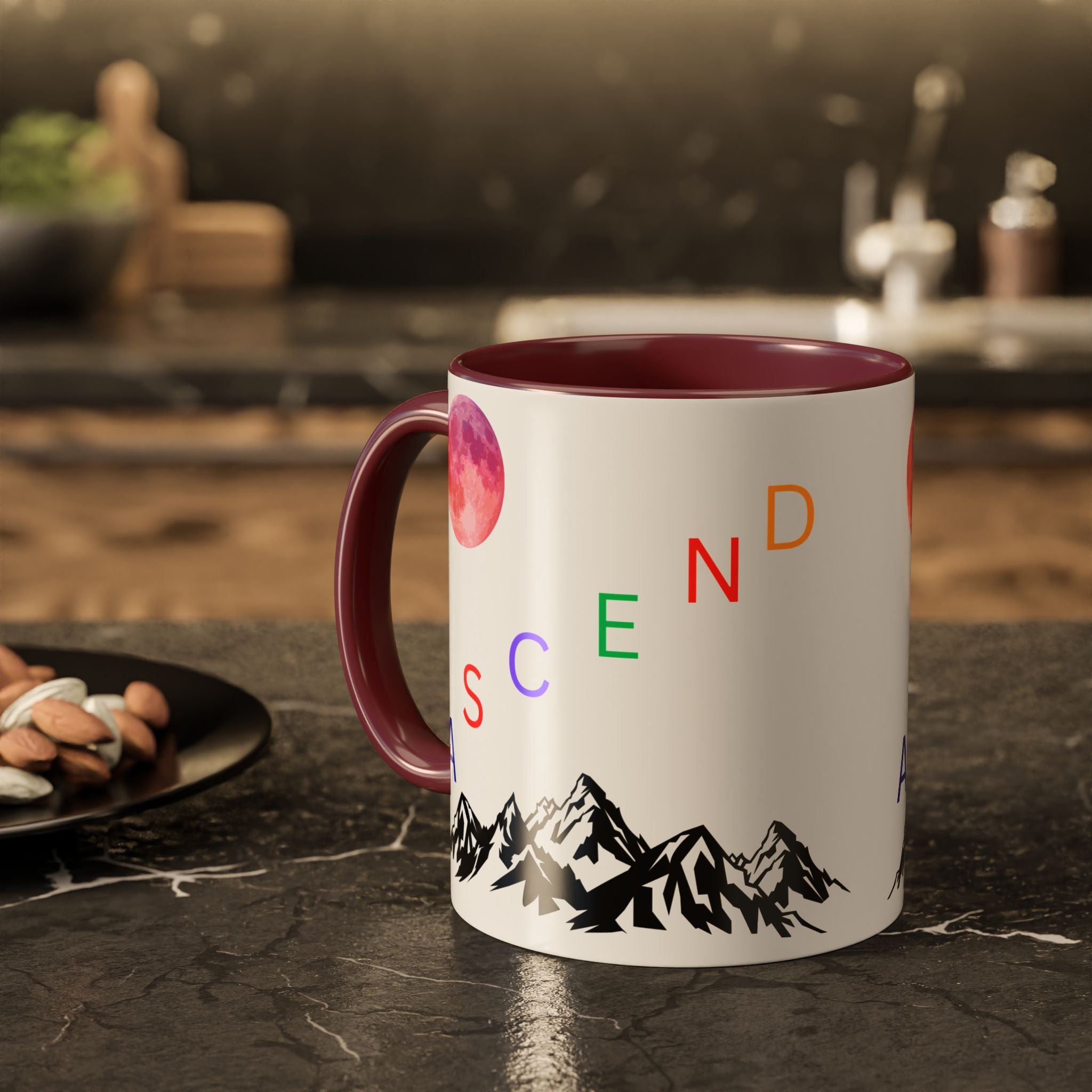 Ascend the Mountain Moon Ceramic Mug