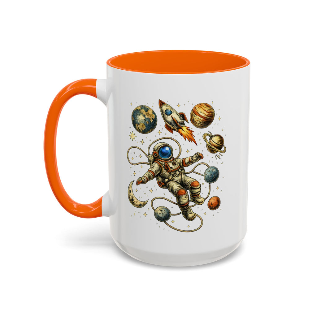 Astronaut in Space Coffee Mug | Rocket Planets Solar System