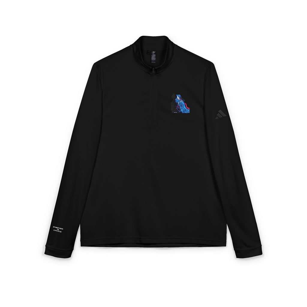 Adidas® Quarter-Zip Pullover with  UPF 50+ sun protection