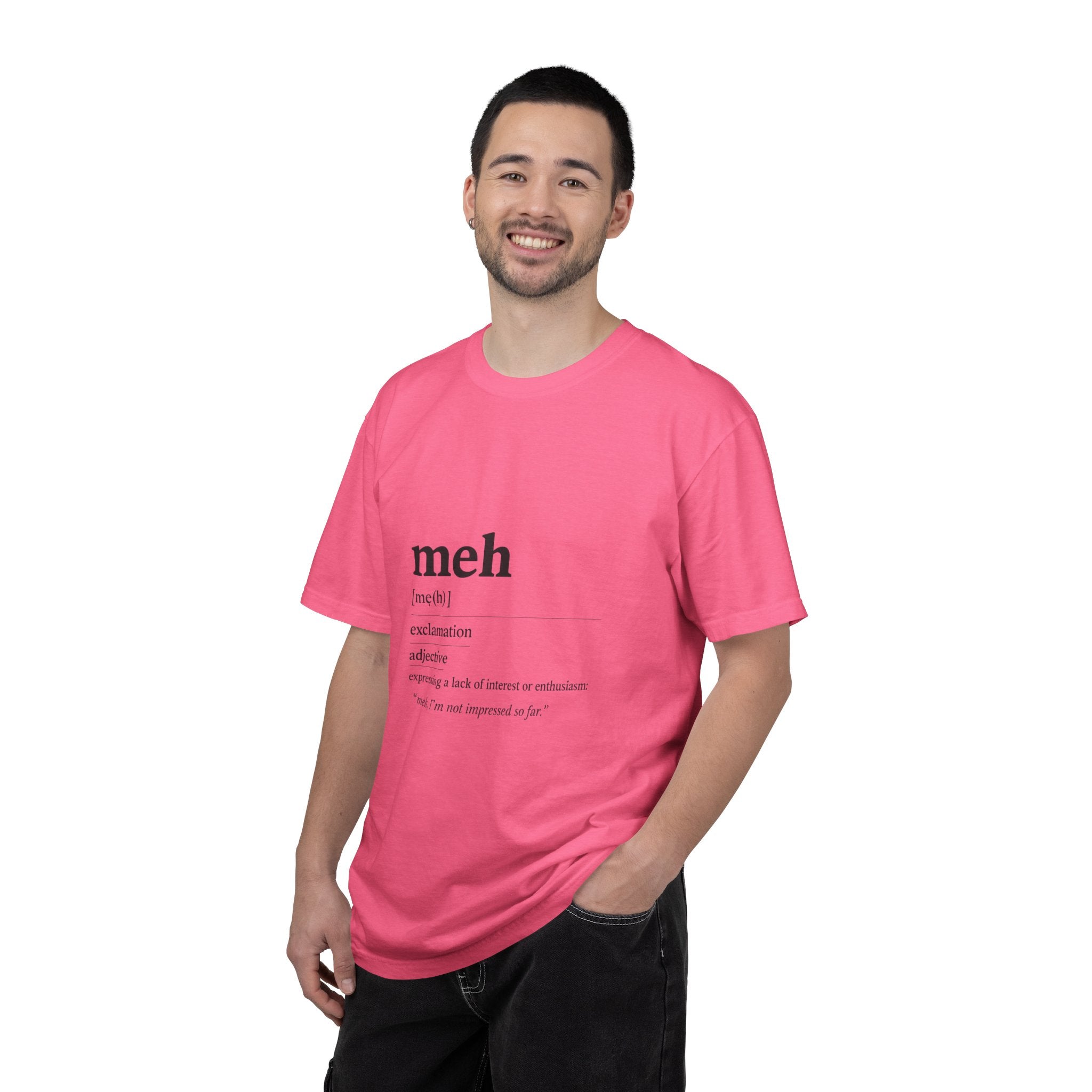 meh definition T-Shirt | funny Minimal Typography tee