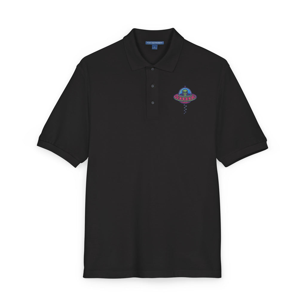 Colorful UFO Embroidered Polo