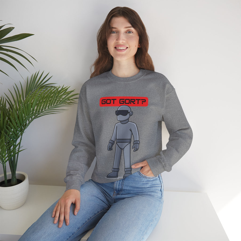 Got Gort? Unisex Crewneck Sweatshirt - Cool Casual Wear, Fun Graphic Hoodie, Perfect Gift for Friends, Everyday Comfort