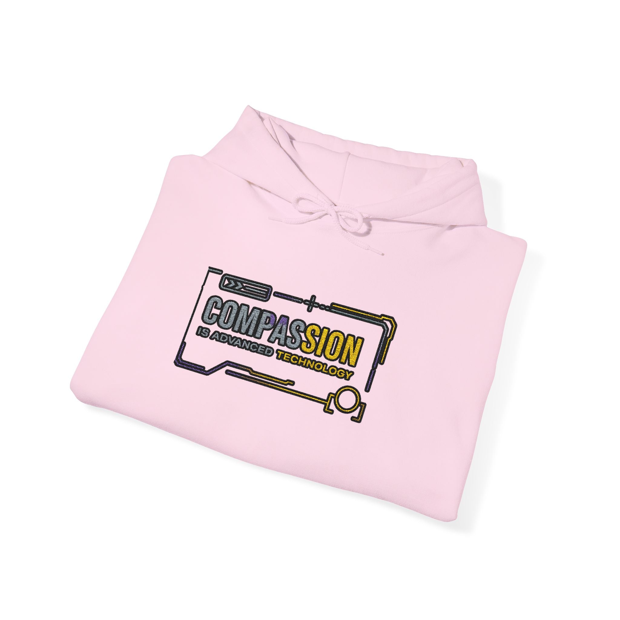 Compassion is Advanced Technology Embroidered Hoodie