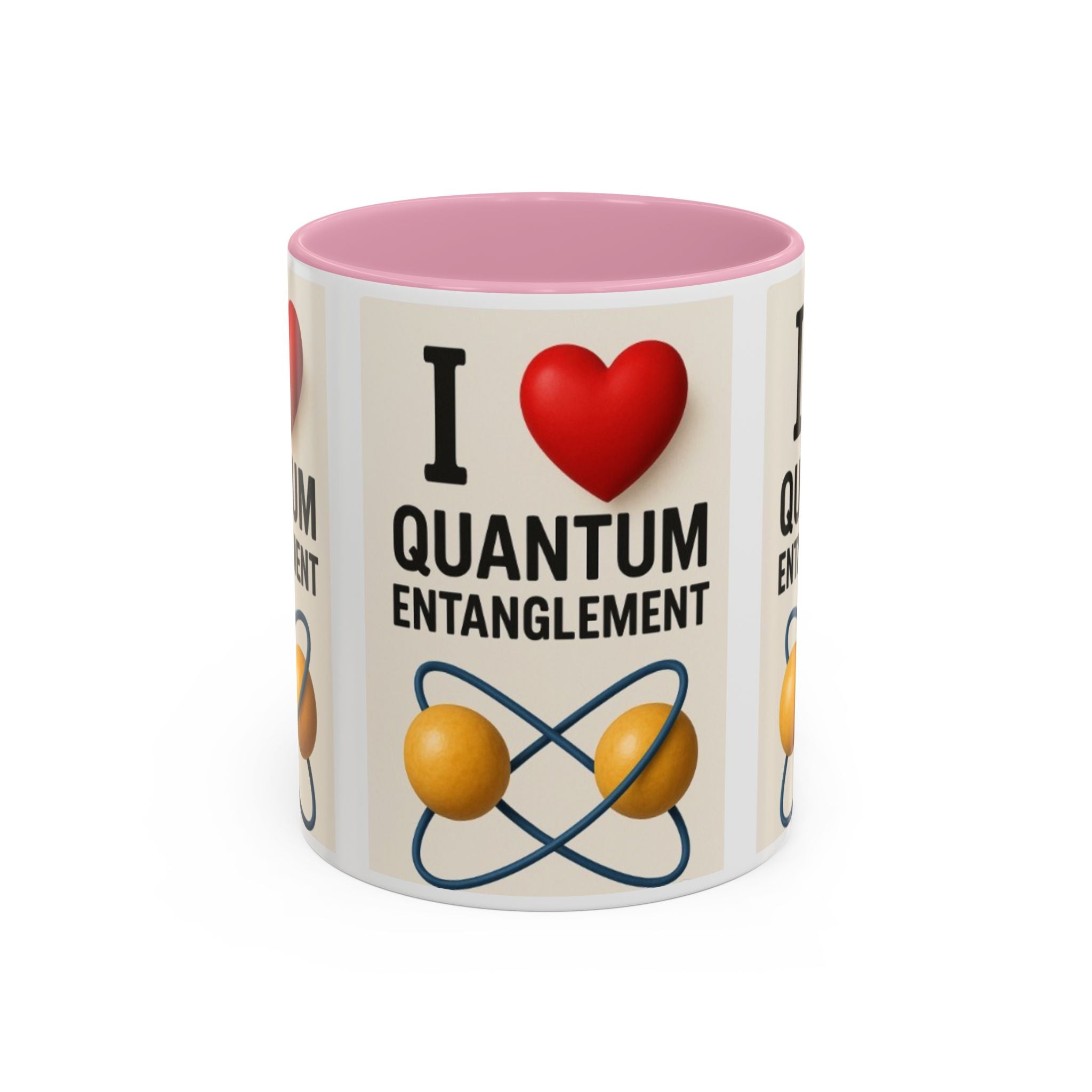 I Love Quantum Entanglement Mug – Science Nerd Coffee Mug