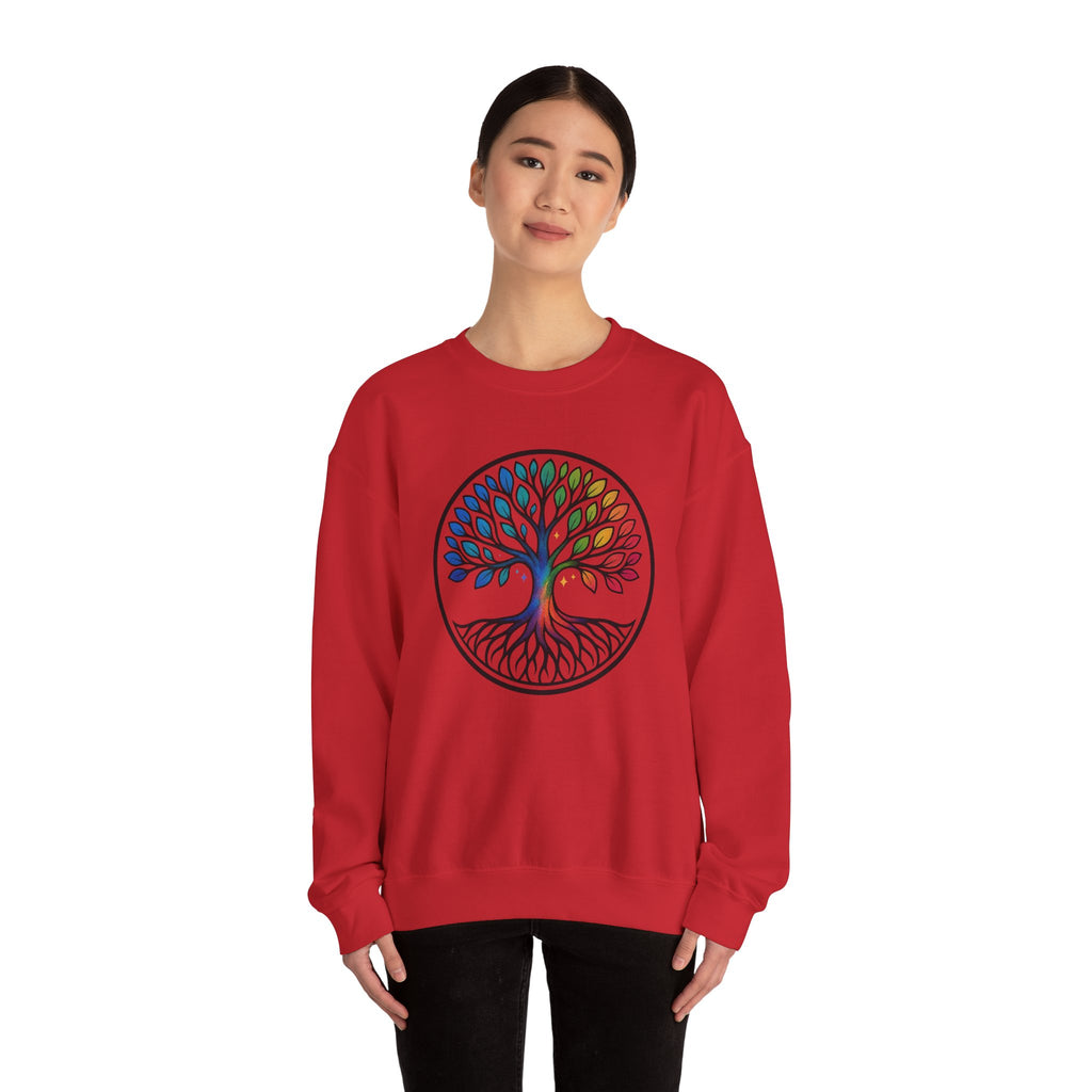 Rainbow Tree of Life Graphic Crewneck sweatshirt