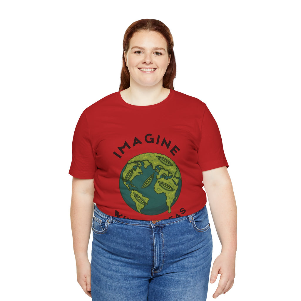Imagine Whirled Peas Short Sleeve Tee, Eco-Friendly T-Shirt