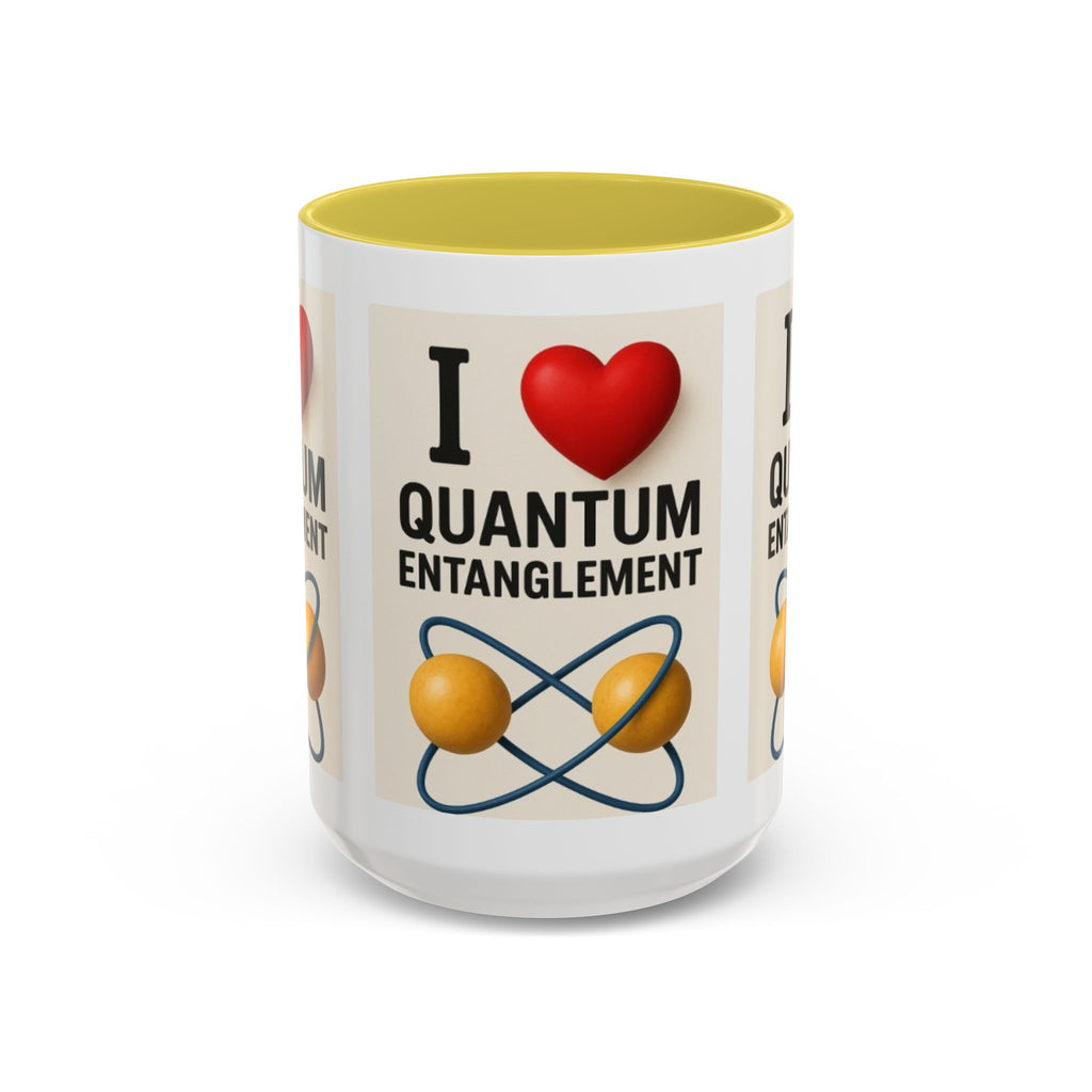 I Love Quantum Entanglement Mug – Science Nerd Coffee Mug