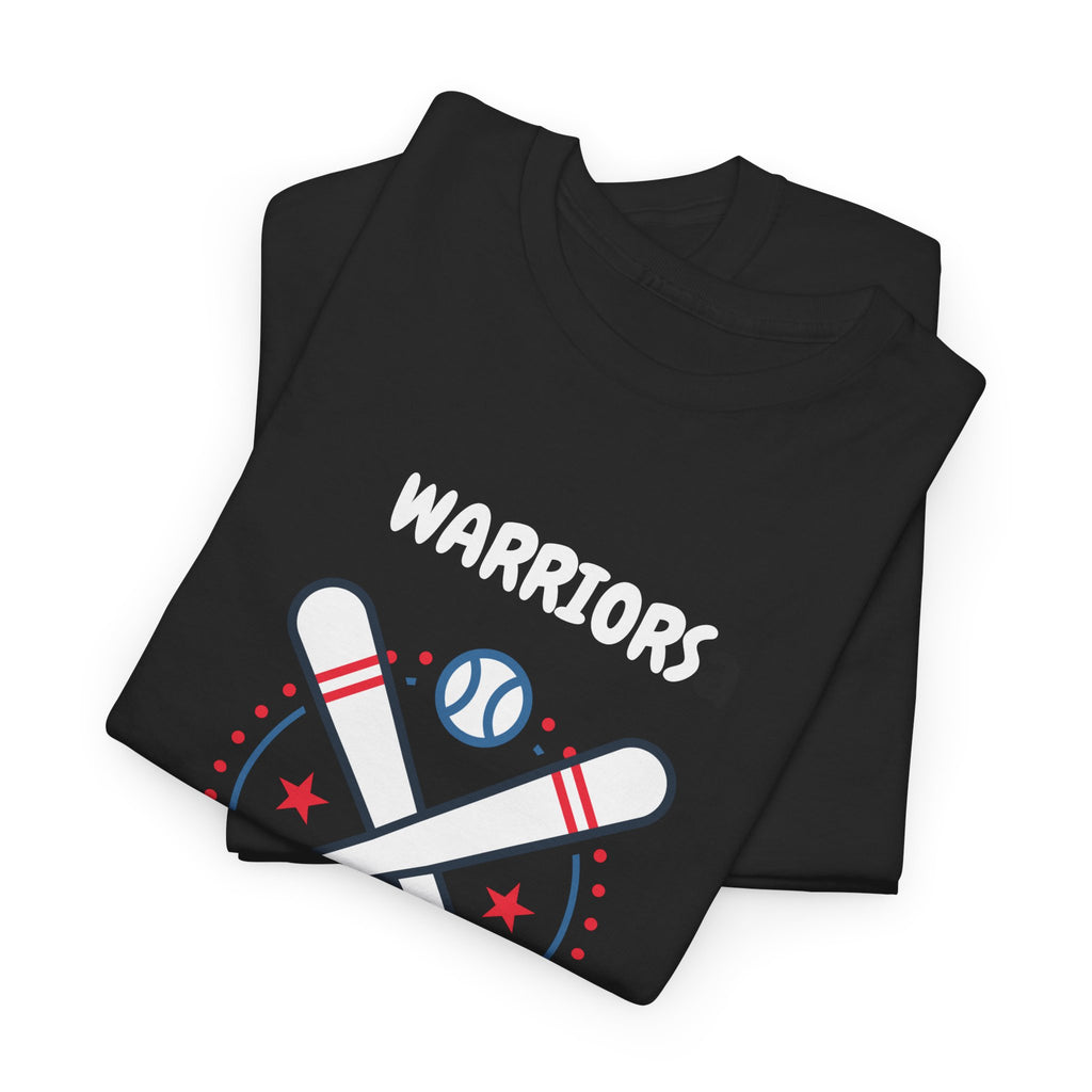 Warriors crossed baseball bats Come Out And Play T-Shirt | Baseball Team Tee