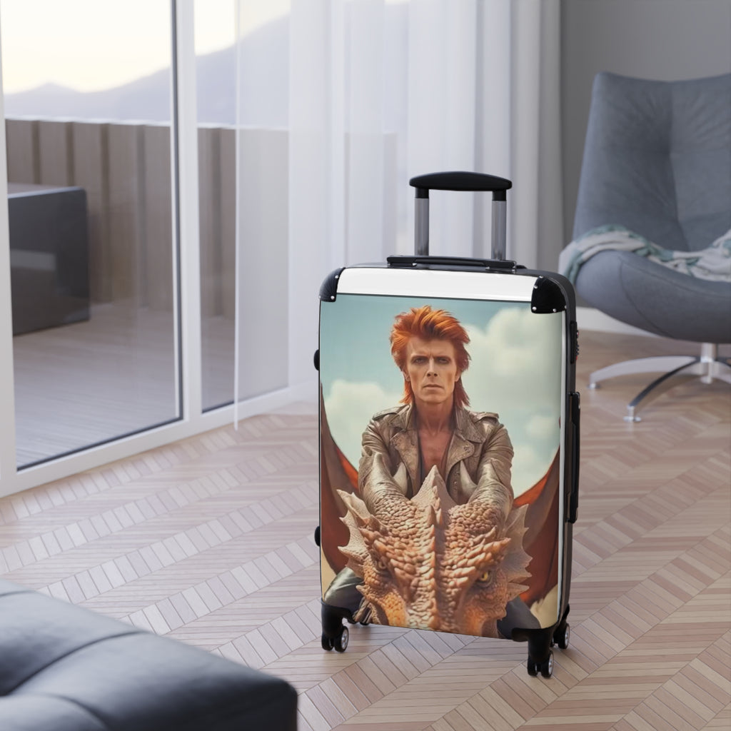 Fantasy-Themed Suitcase for Travelers, Unique Luggage for Adventure Lovers, Baggage for Cosplay, Dragon Travel Case, Carry-On for Creatives