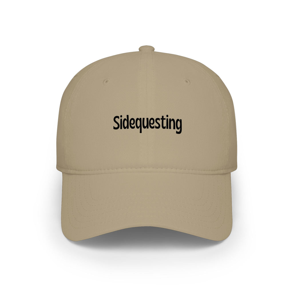 Sidequesting Baseball Cap — Low Profile Embroidered Dad Hat for Gamers