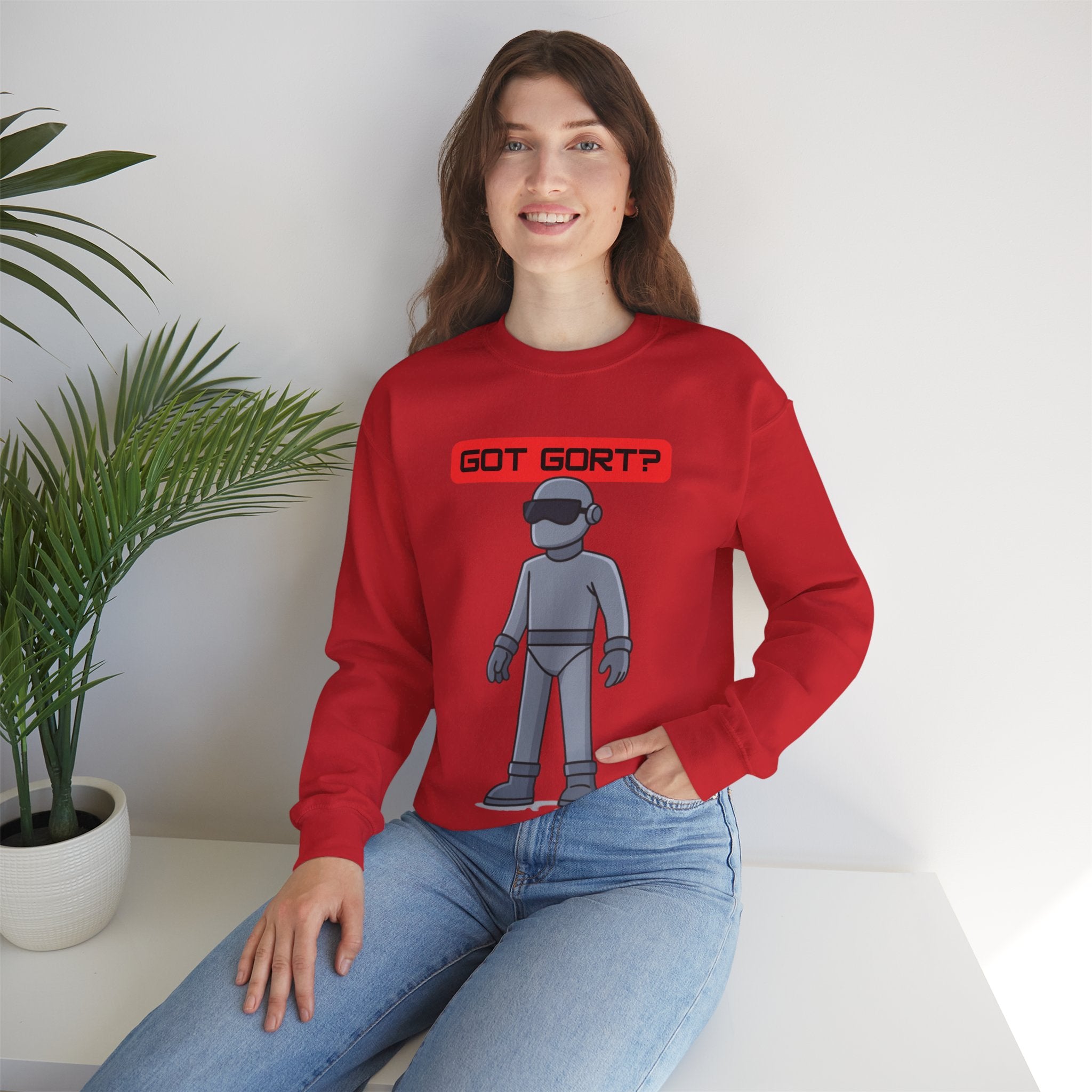 Got Gort? Unisex Crewneck Sweatshirt - Cool Casual Wear, Fun Graphic Hoodie, Perfect Gift for Friends, Everyday Comfort