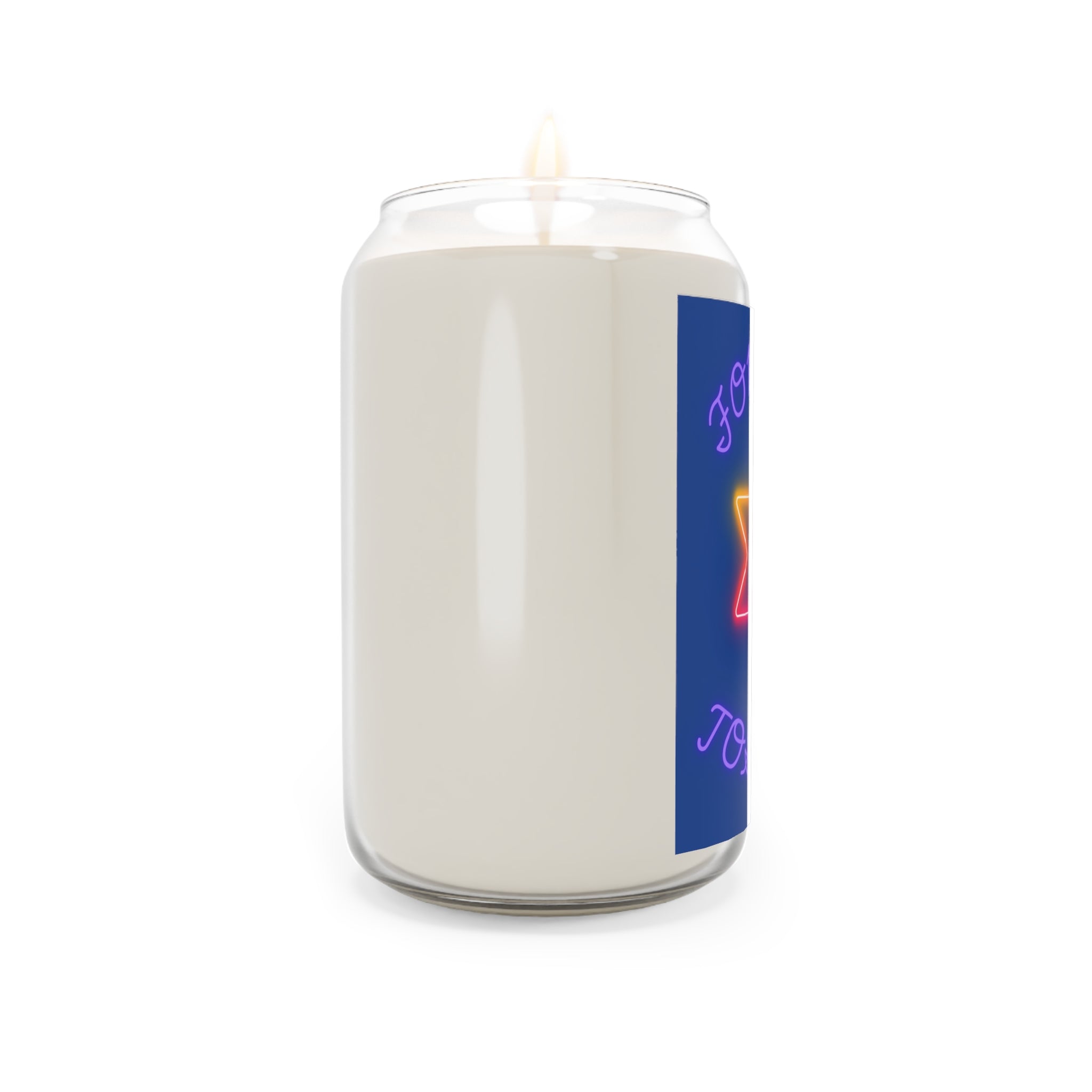 Forward Together Candle | Soy Candle with Neon Arrow Design