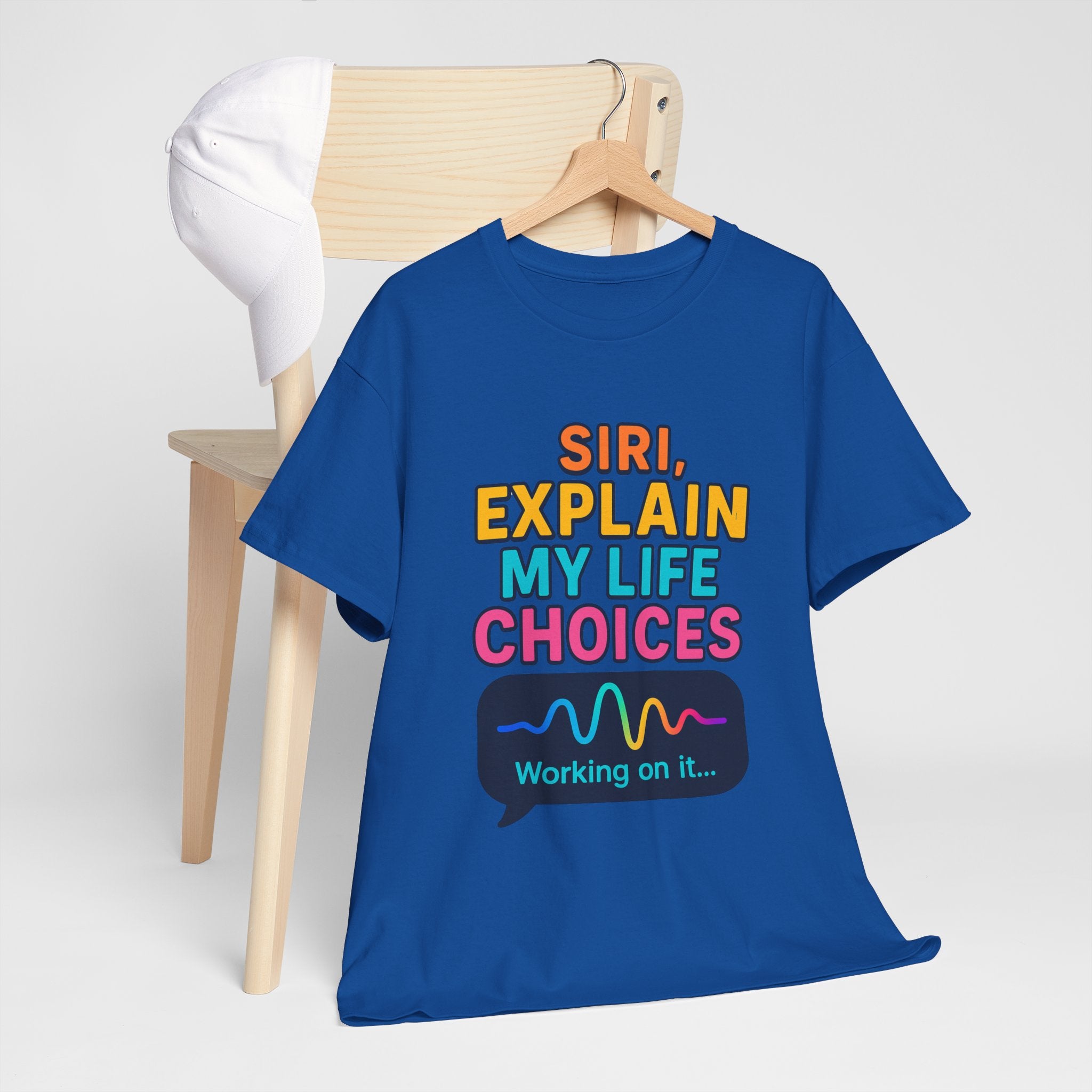 Siri Explain My Life Choices T-Shirt | Funny Tech Quote Tee