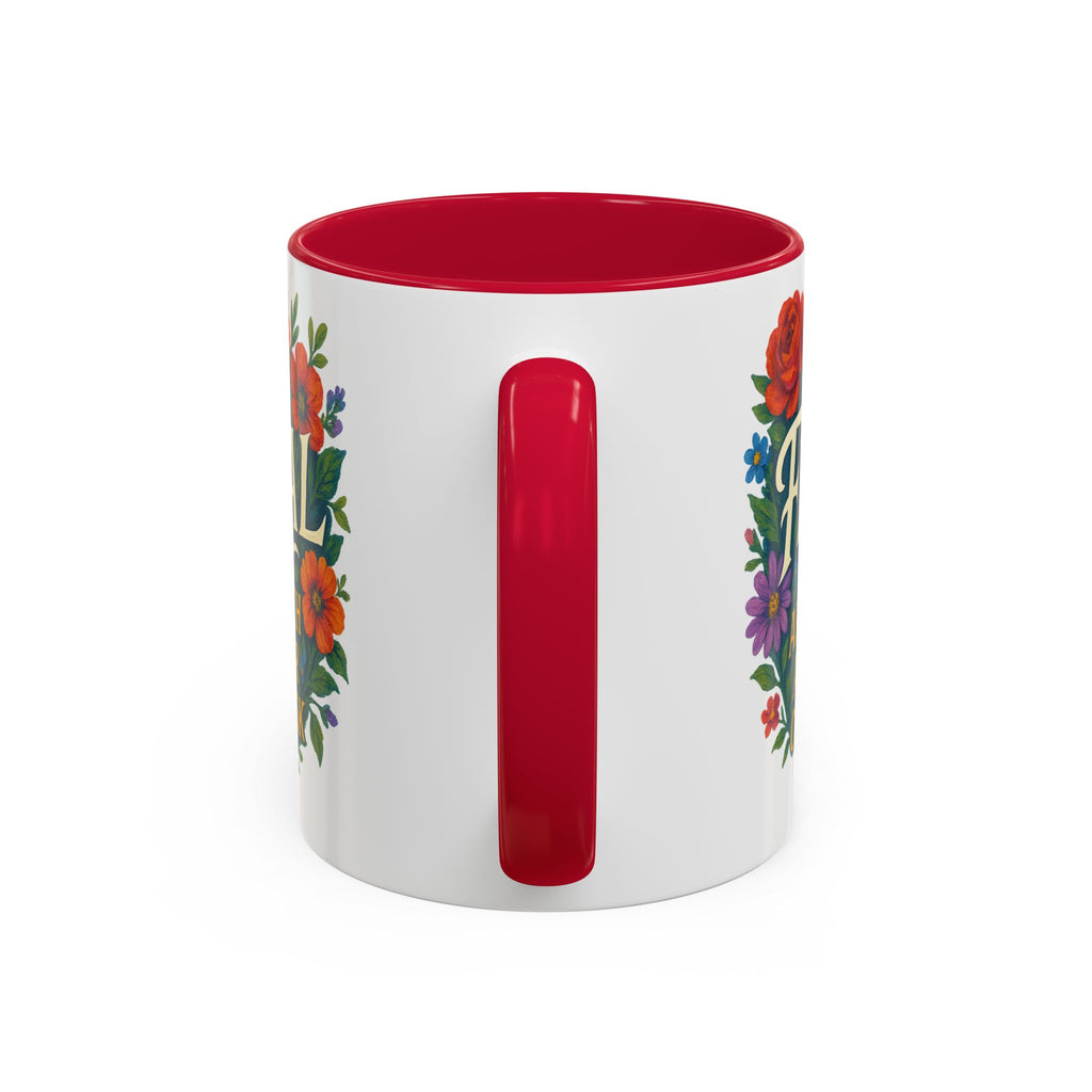 Feral Approach at Your Own Risk Mug | Floral Illustration, Ceramic Coffee Cup
