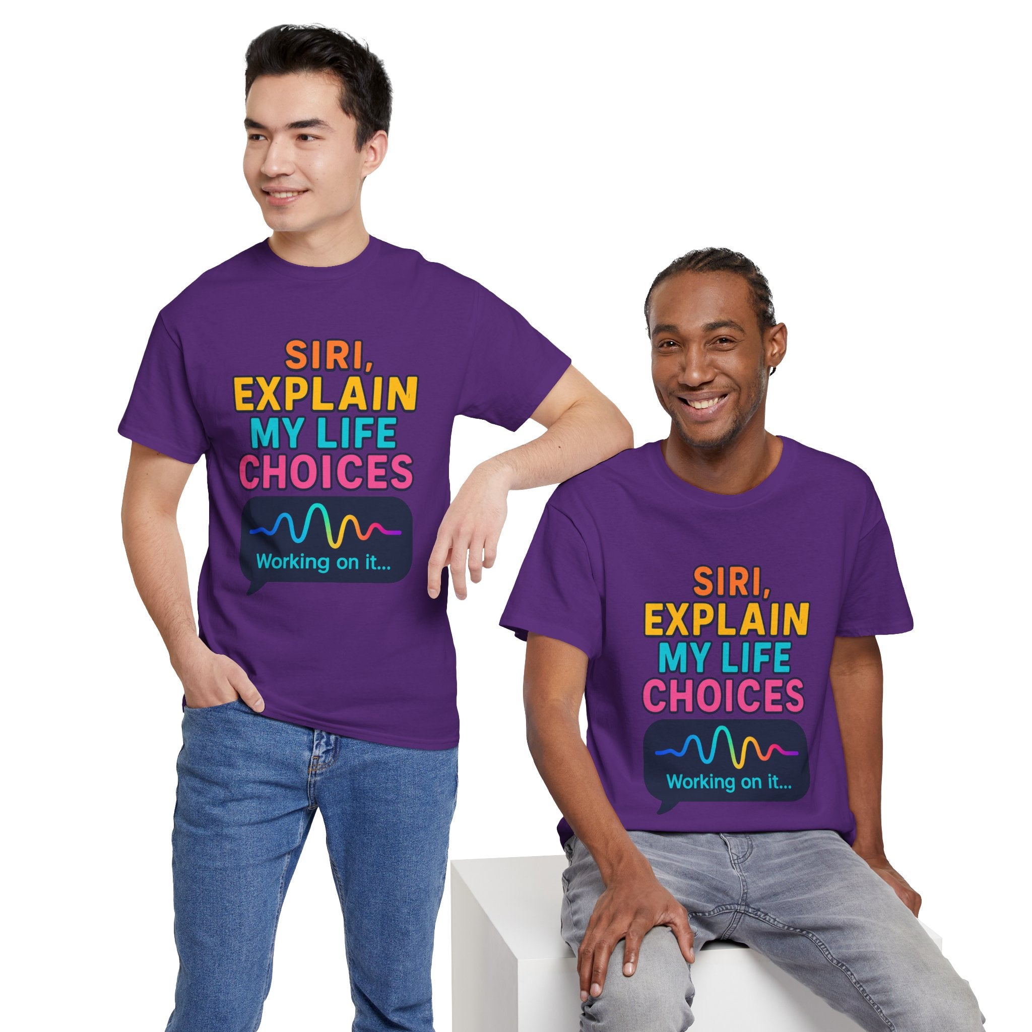 Siri Explain My Life Choices T-Shirt | Funny Tech Quote Tee