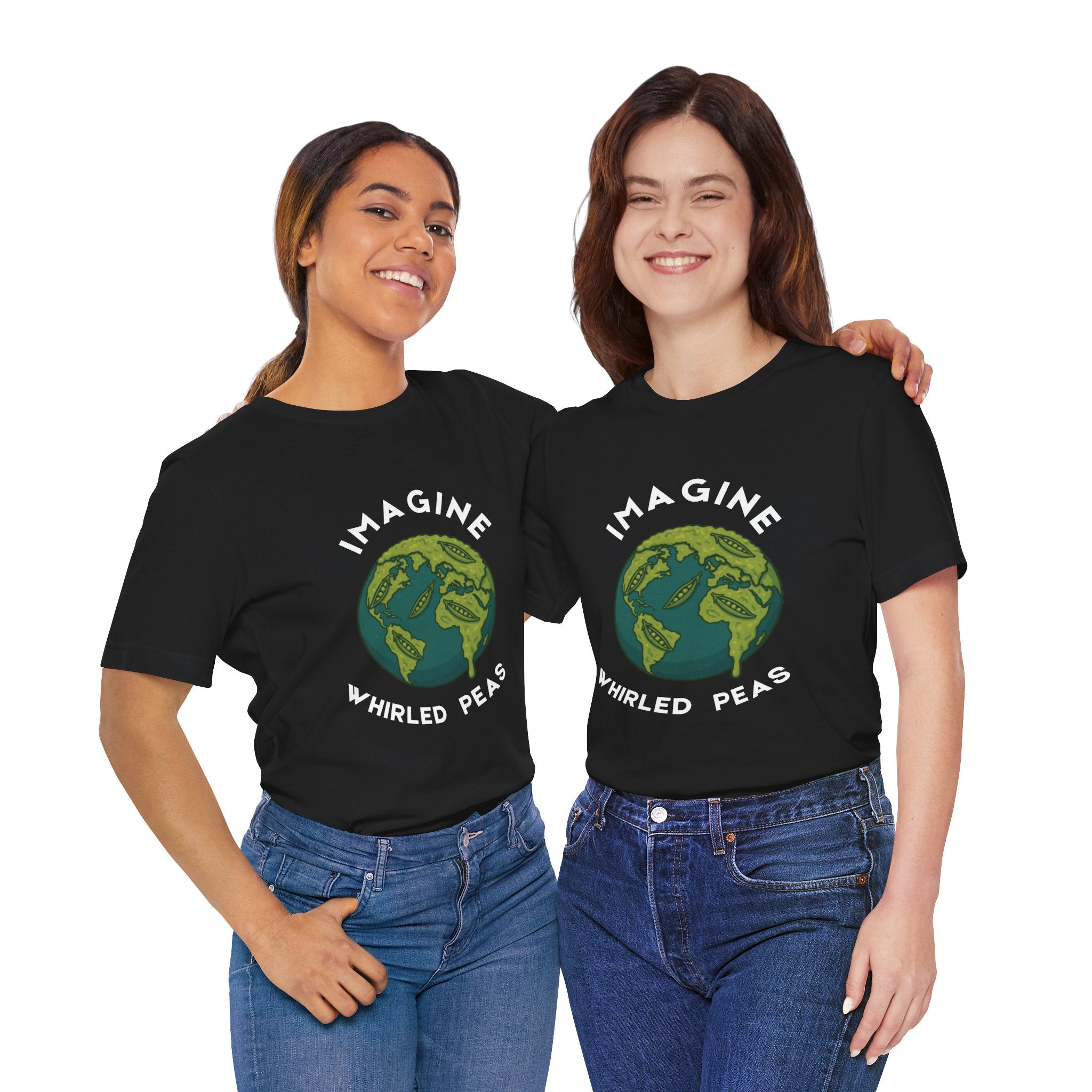 Imagine Whirled Peas Short Sleeve Tee, Eco-Friendly T-Shirt