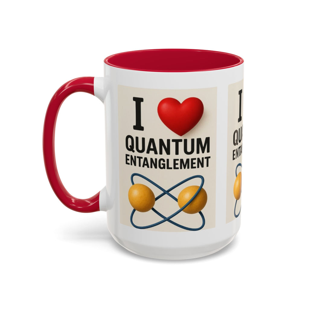 I Love Quantum Entanglement Mug – Science Nerd Coffee Mug