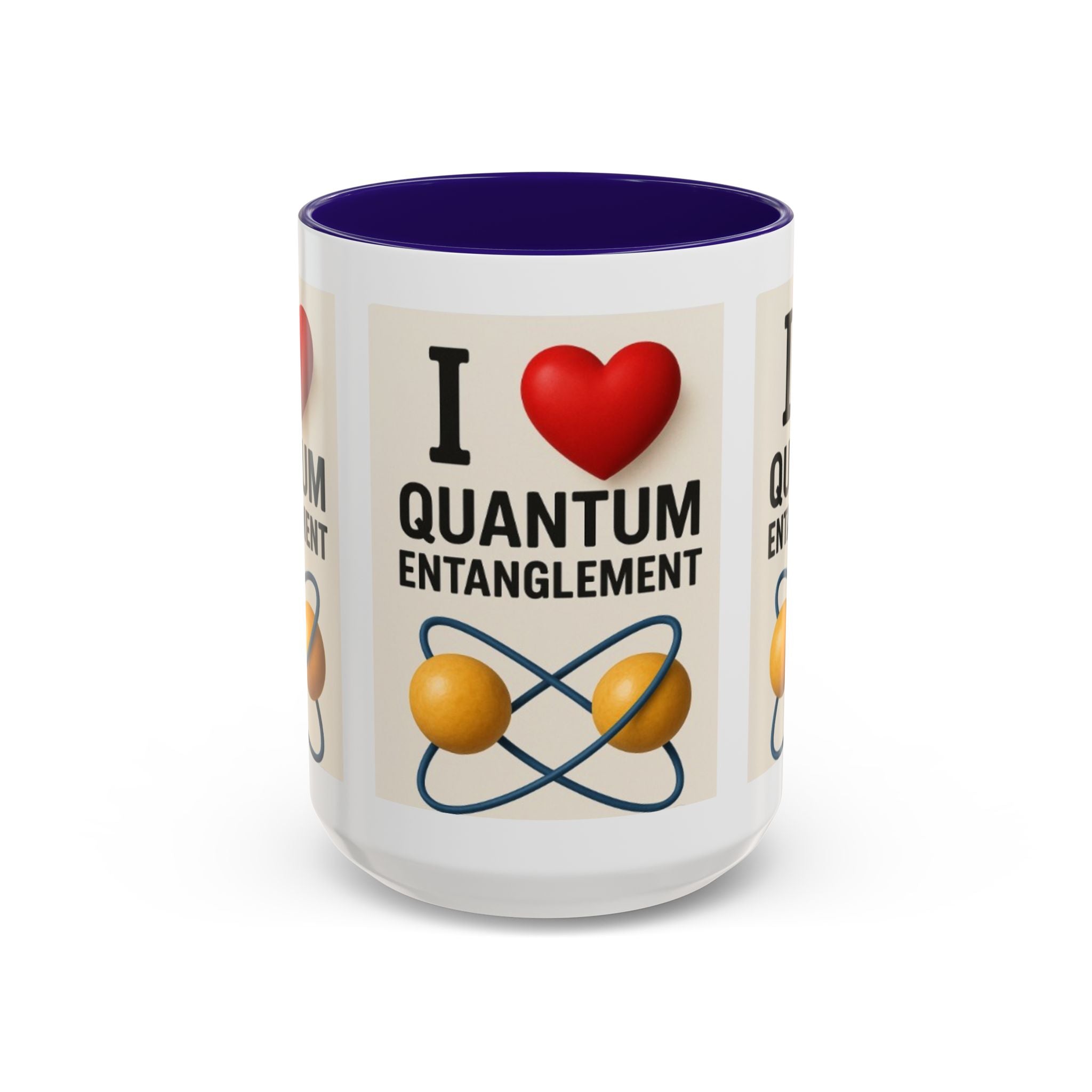 I Love Quantum Entanglement Mug – Science Nerd Coffee Mug