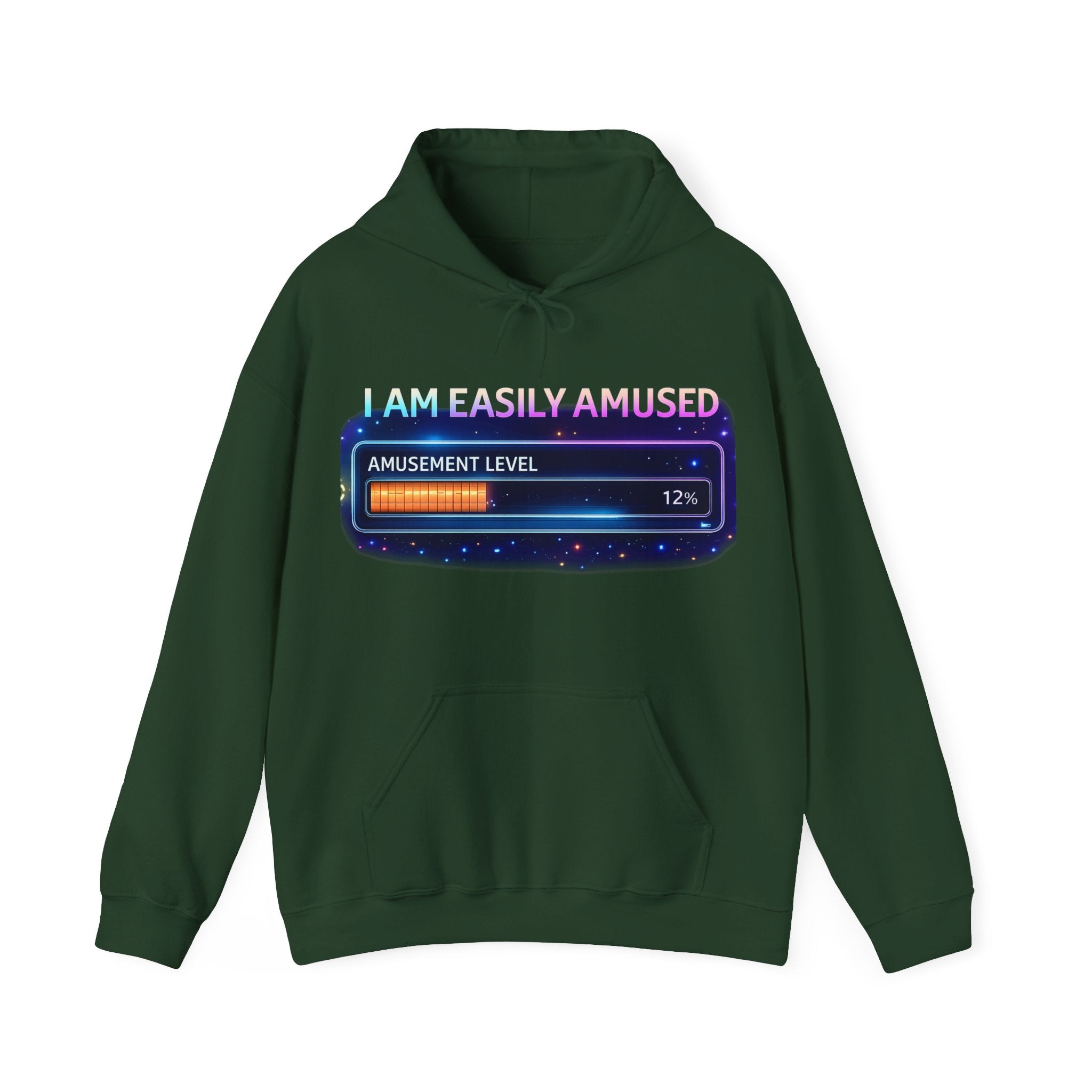 I Am Easily Amused Level Meter Hoodie | Funny Gamer Sweatshirt