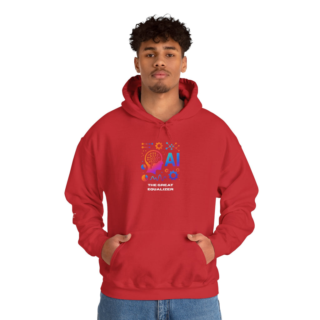 AI-Inspired Unisex Heavy Blend Hoodie, Cozy Sweatshirt