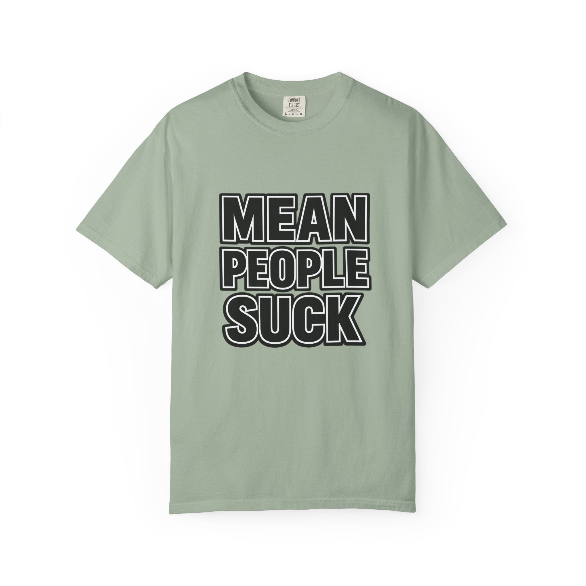 Mean People Suck T-Shirt | Bold Retro Block Letter Tee