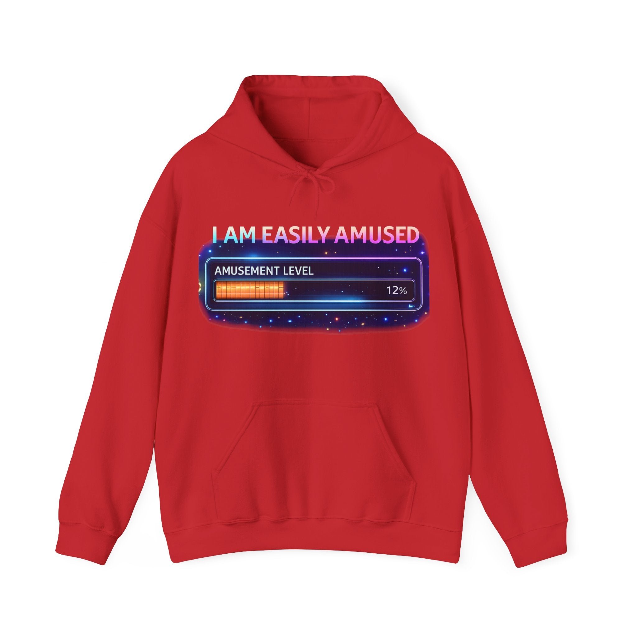 I Am Easily Amused Level Meter Hoodie | Funny Gamer Sweatshirt