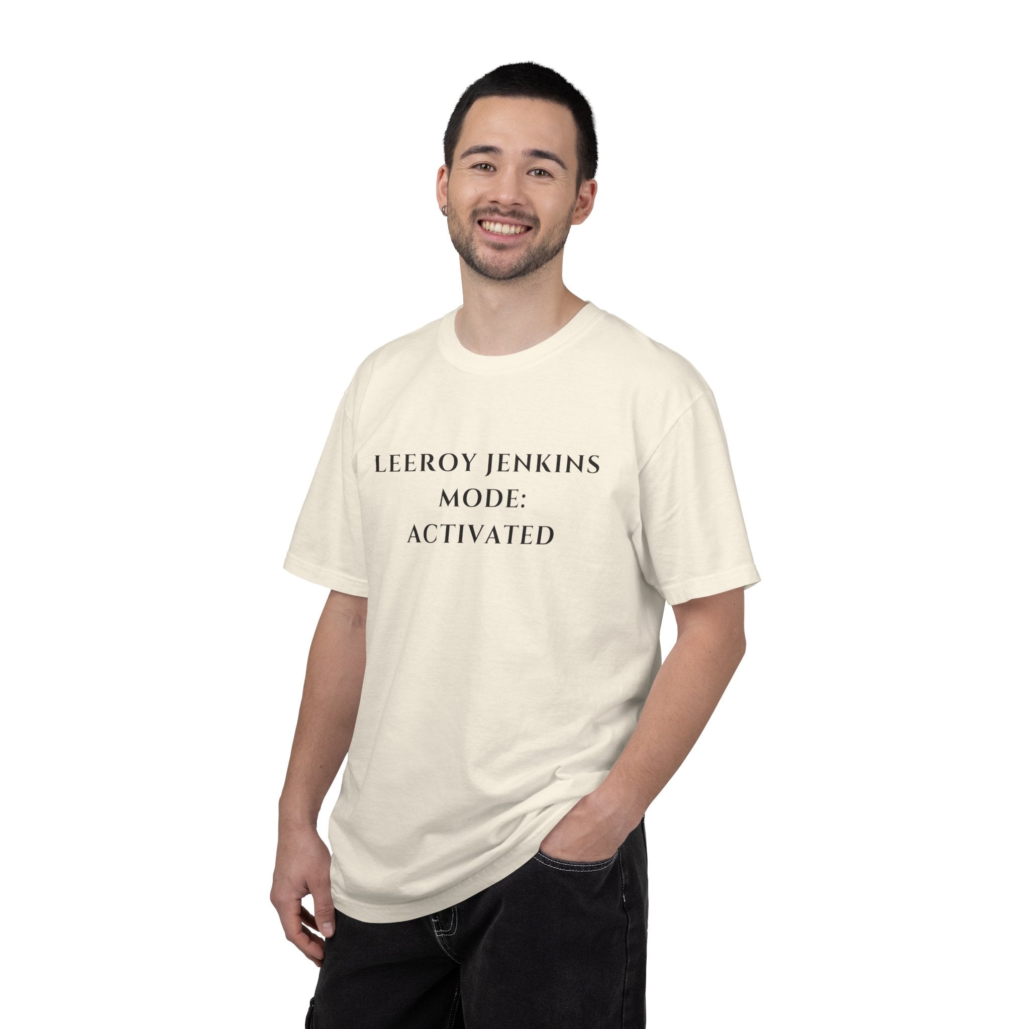 Leeroy Jenkins Mode Activated T-shirt | Funny Gaming Quote Comfort Colors Tee