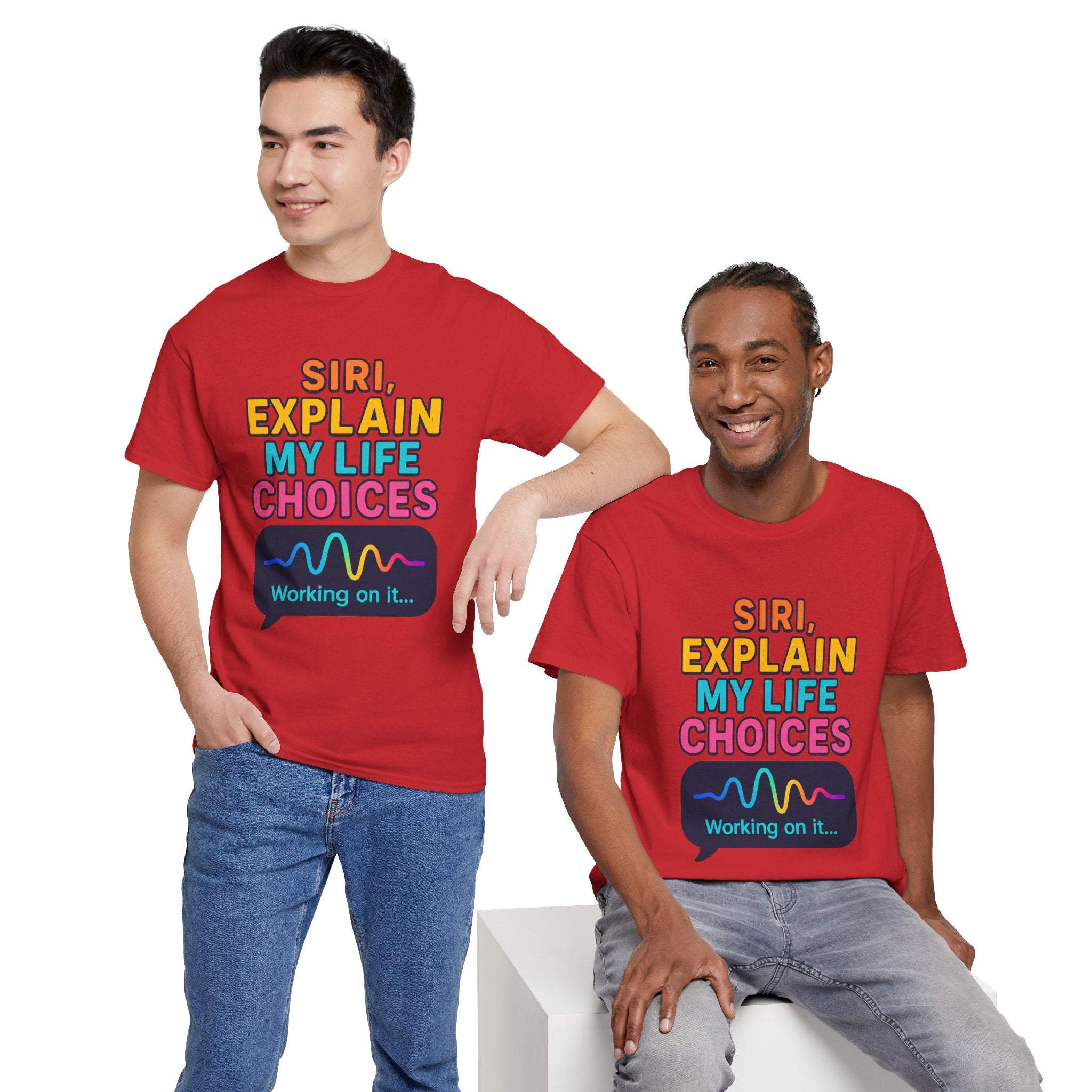 Siri Explain My Life Choices T-Shirt | Funny Tech Quote Tee