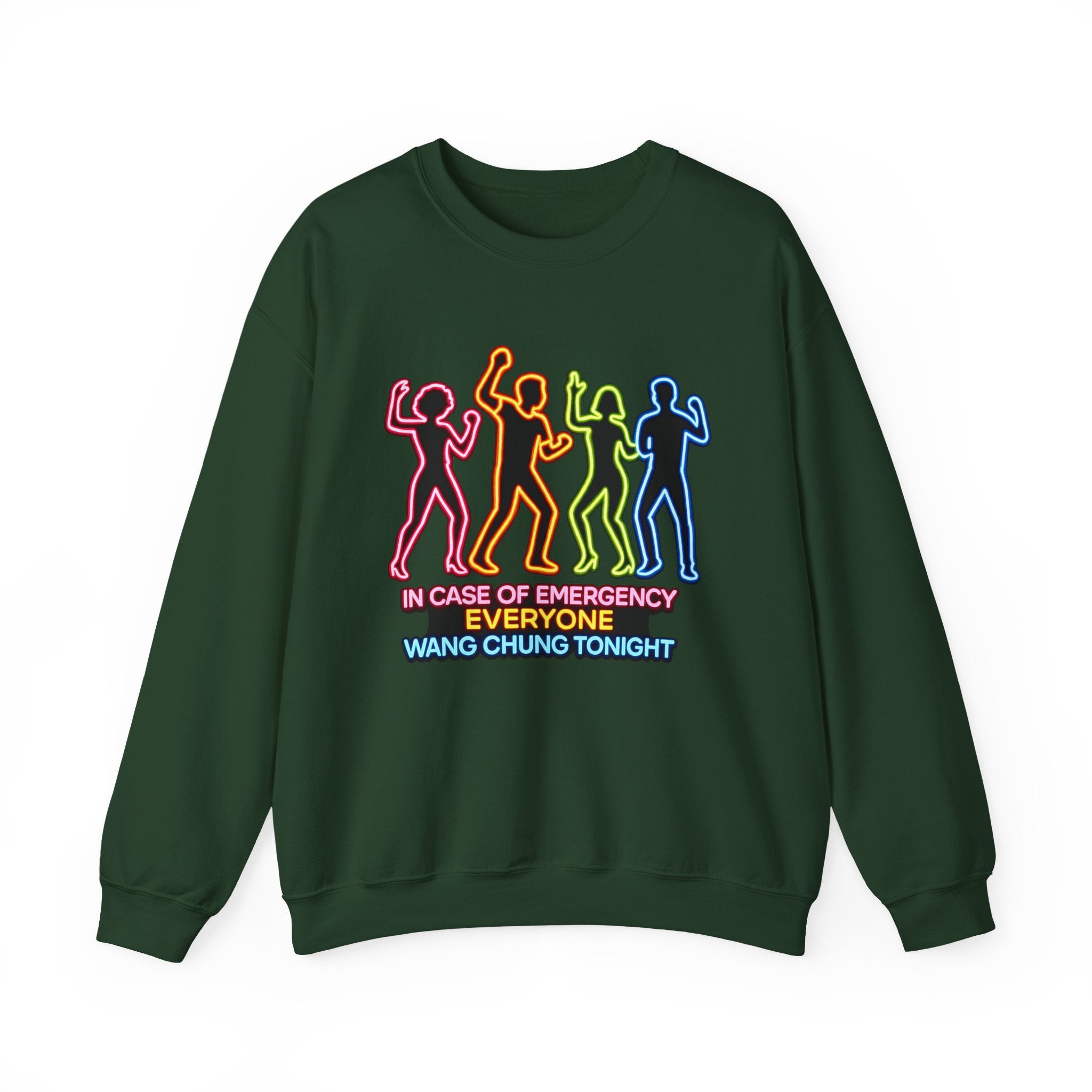 Emergency Everyone Wang Chung Tonight Sweatshirt, Cozy Playful Crewneck, Fun Gift for Music Lovers, Unisex Apparel