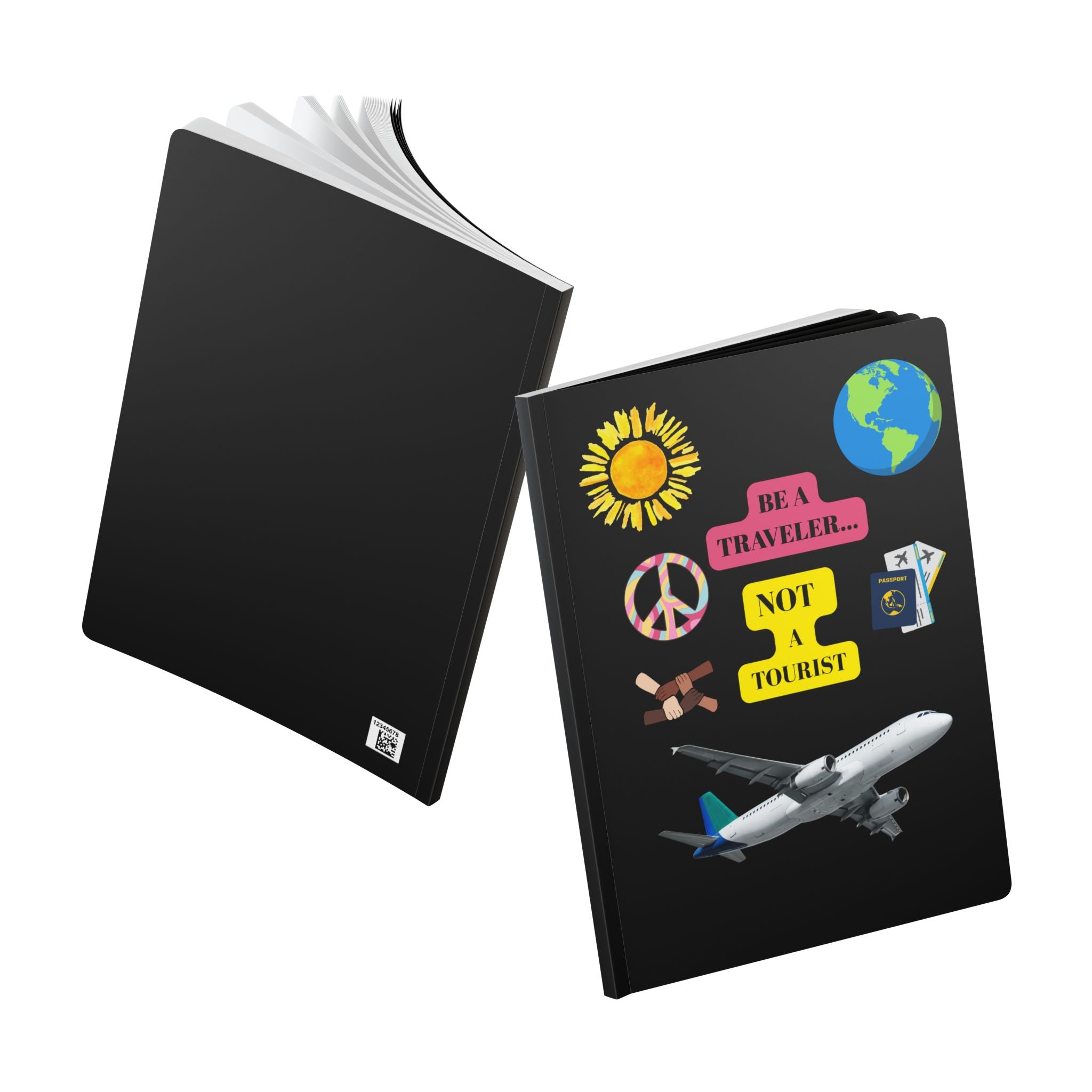 Travel Enthusiast's Journal, Be a Traveler Not a Tourist Notebook
