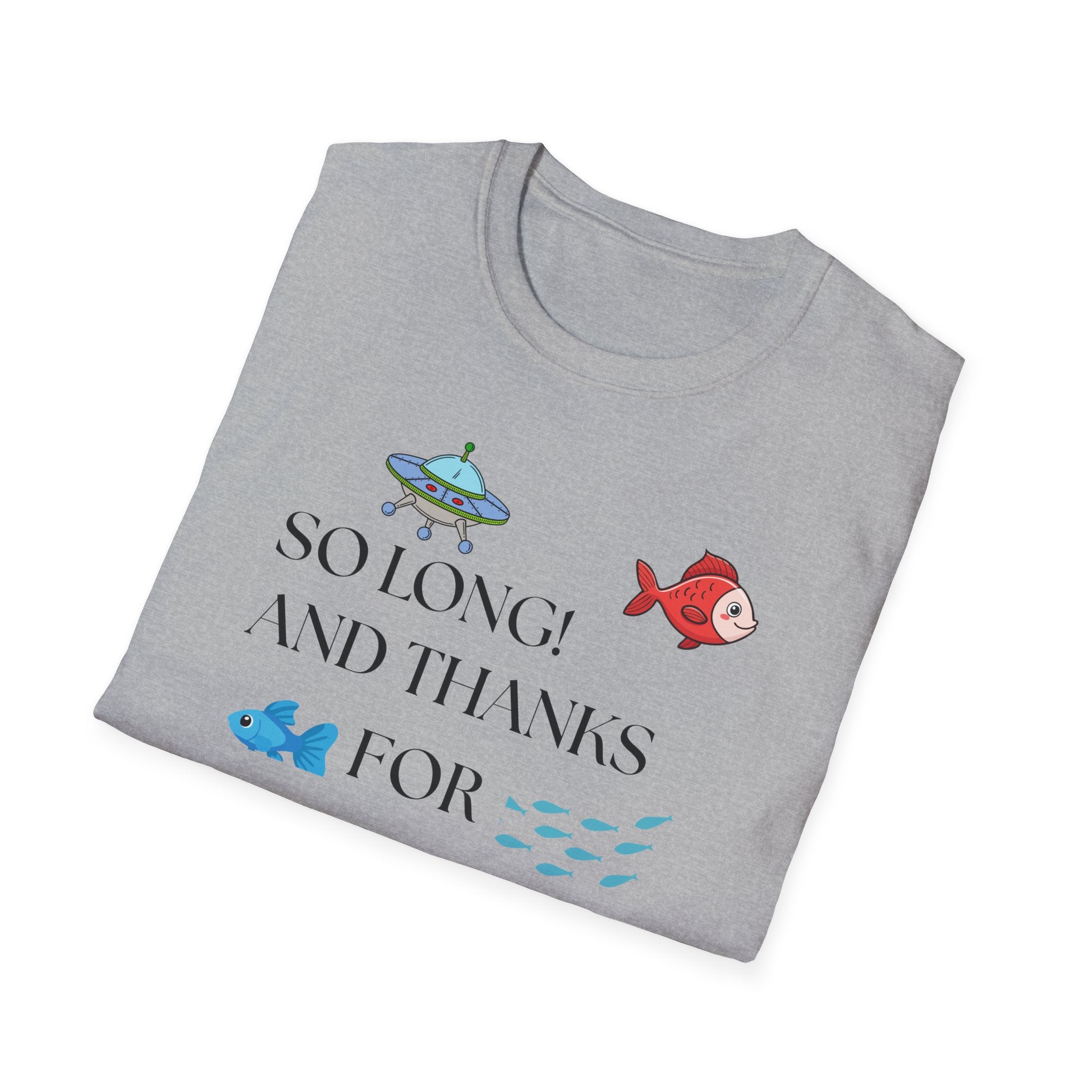 So Long And Thanks For All The Fish T-Shirt | Fish Illustration, Ocean Theme