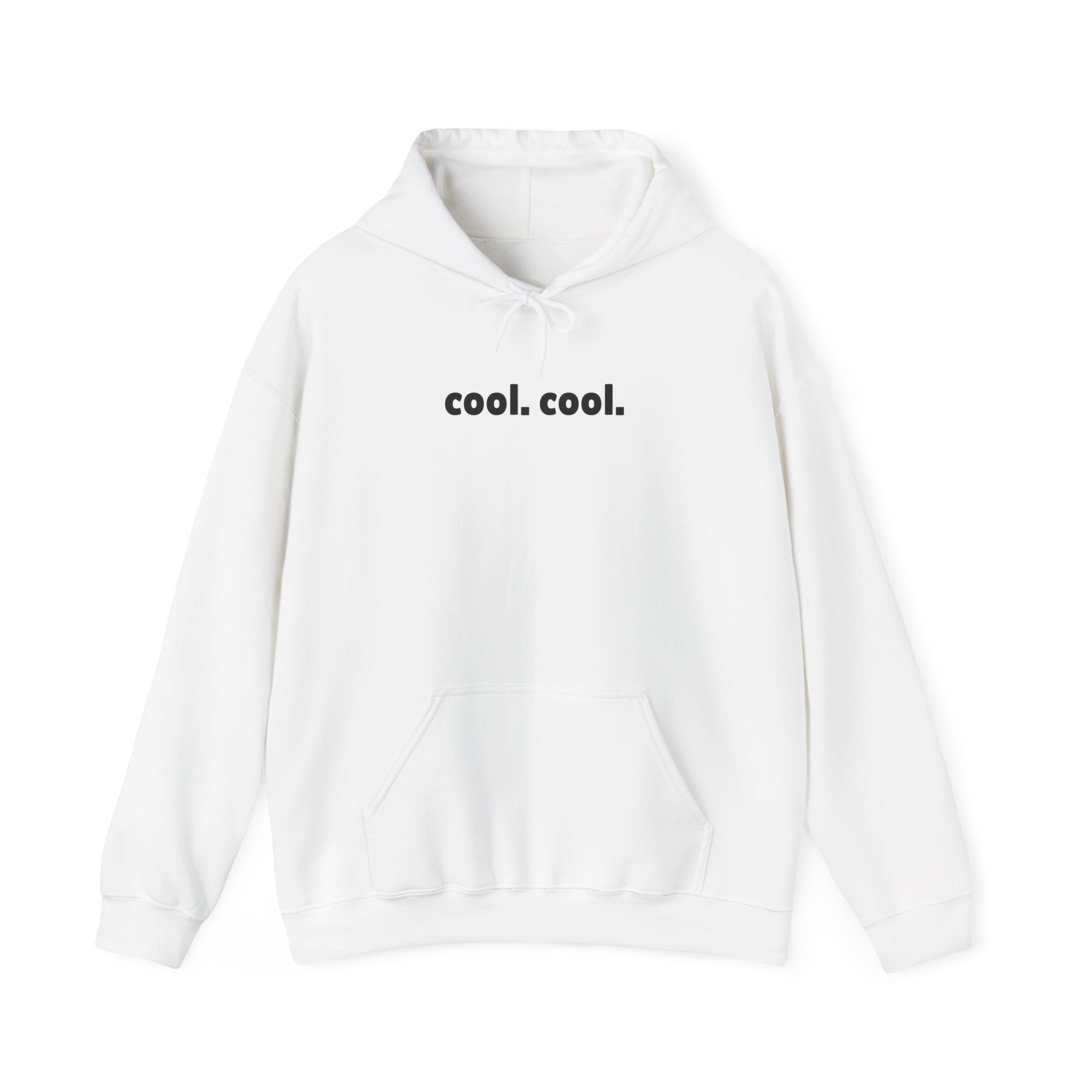 cool. cool. Hoodie | Minimal Text Graphic Pullover