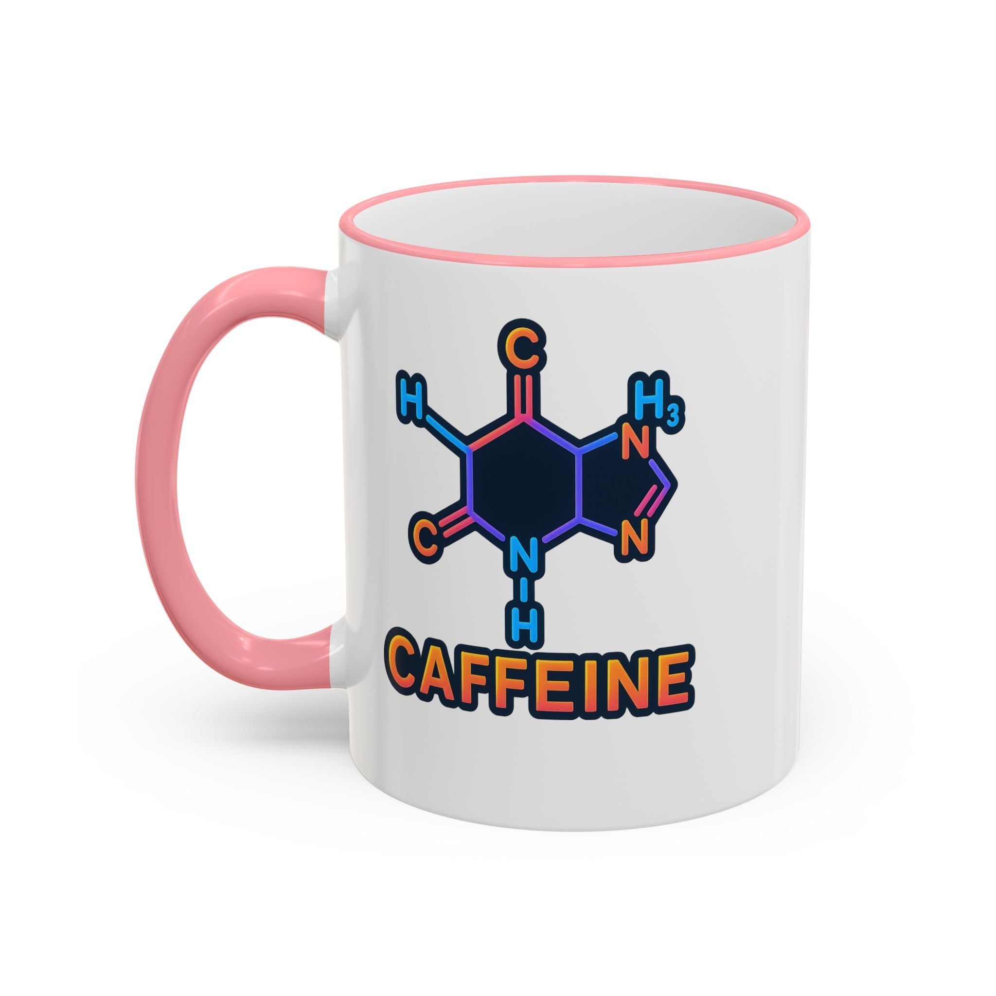 Caffeine Mug | Accent Rim & Handle 11oz 15oz