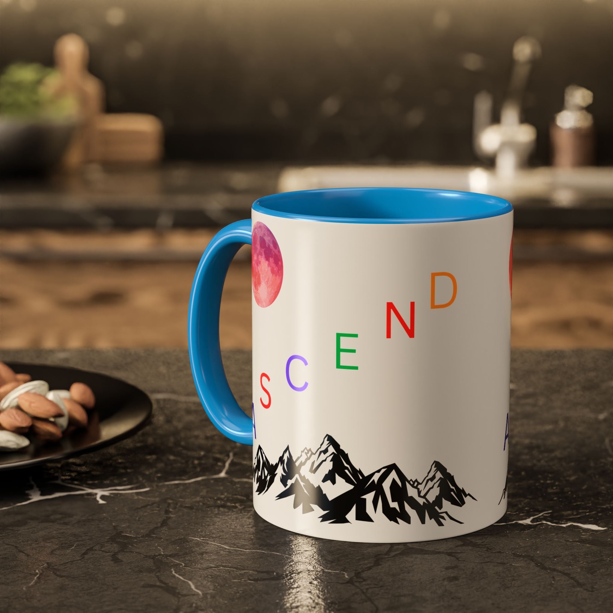 Ascend the Mountain Moon Ceramic Mug