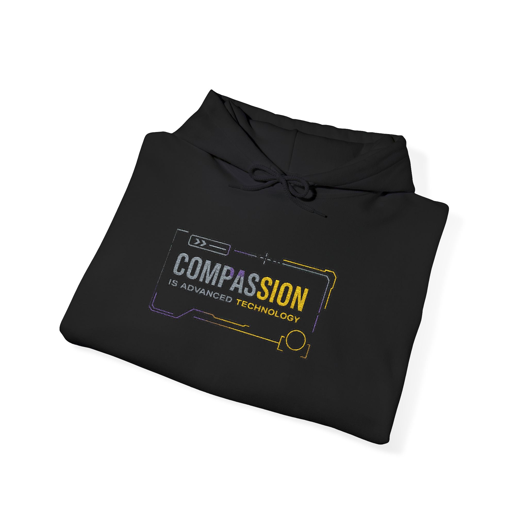 Compassion is Advanced Technology Embroidered Hoodie