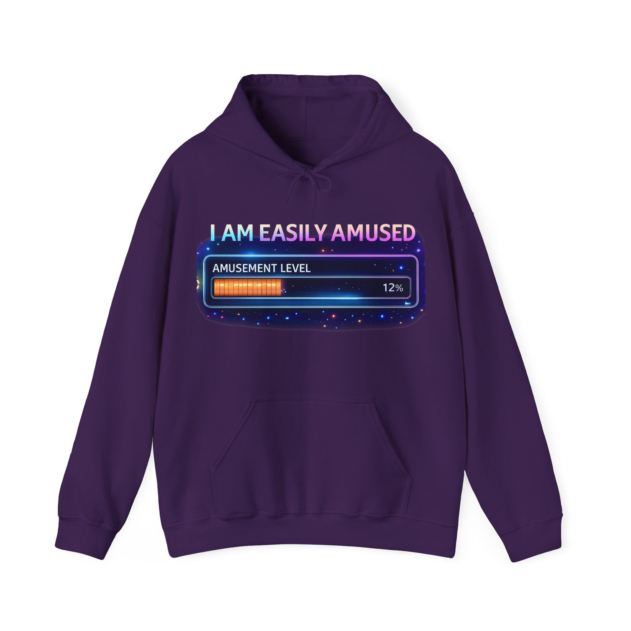 I Am Easily Amused Level Meter Hoodie | Funny Gamer Sweatshirt