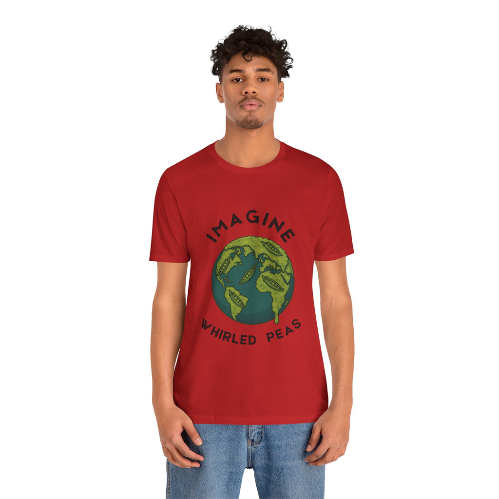 Imagine Whirled Peas Short Sleeve Tee, Eco-Friendly T-Shirt