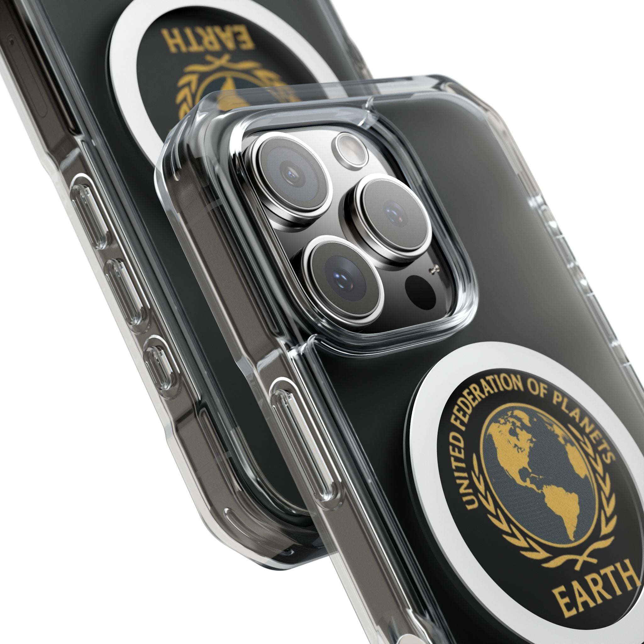 United Federation of Planets Earth Logo Magnetic Clear Case | Phone Case