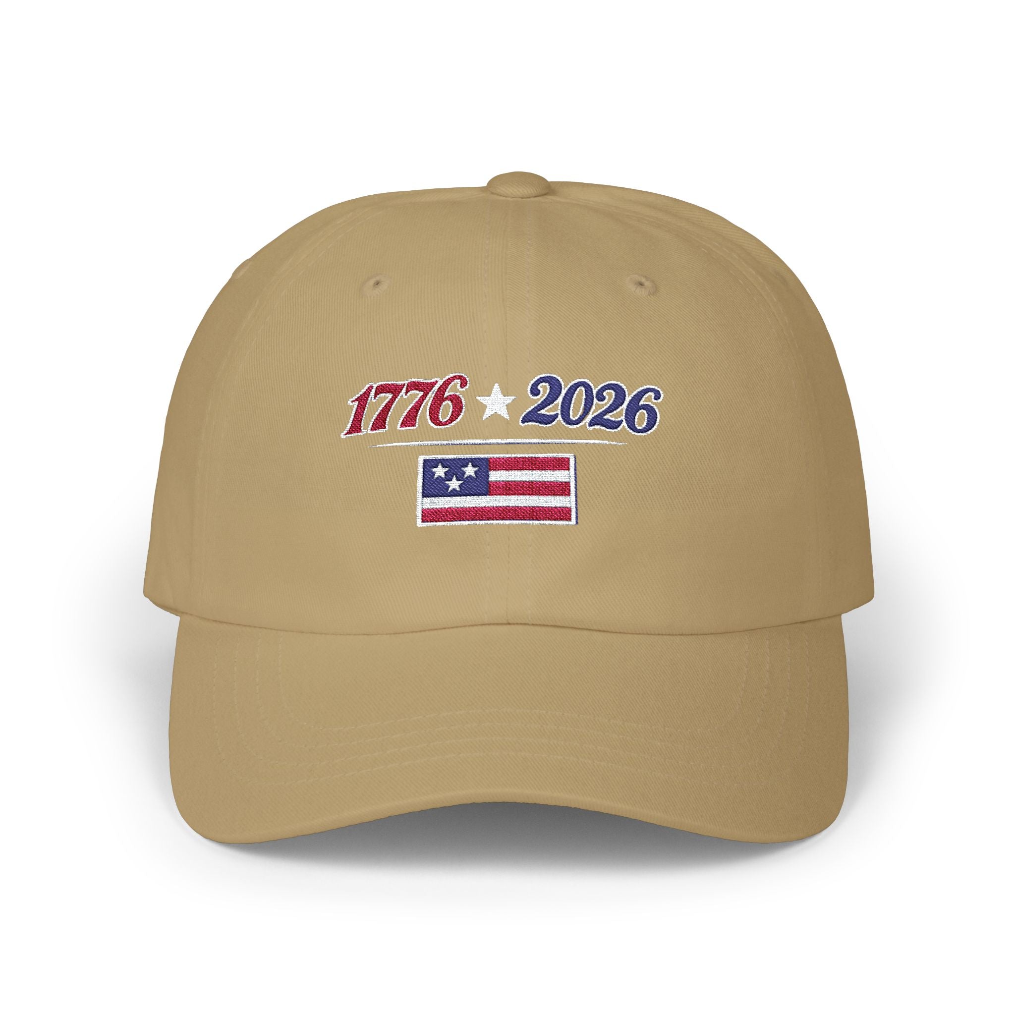 1776 2026 Flag Dad Cap Embroidered Patriotic Birthday Baseball Hat