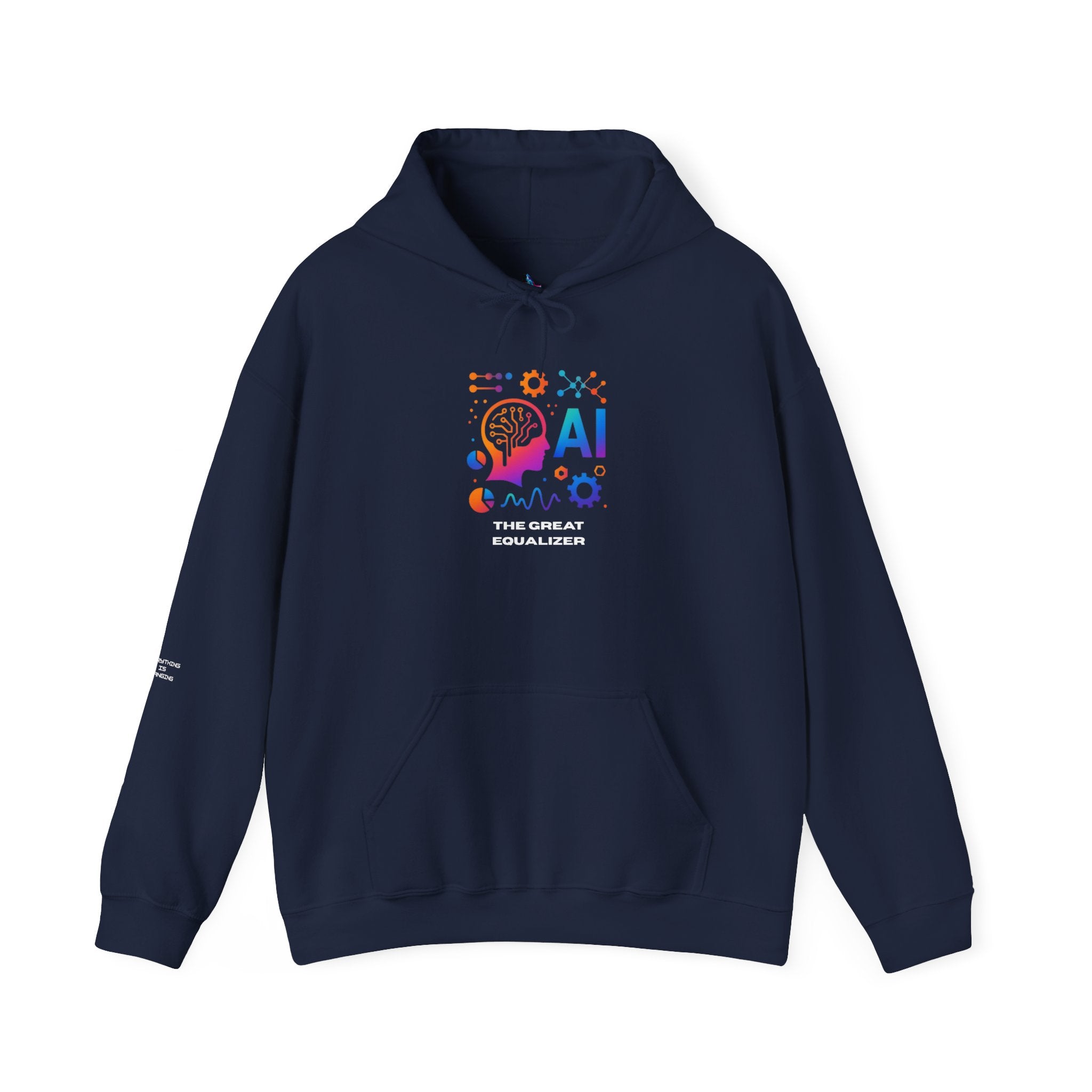 AI-Inspired Unisex Heavy Blend Hoodie, Cozy Sweatshirt