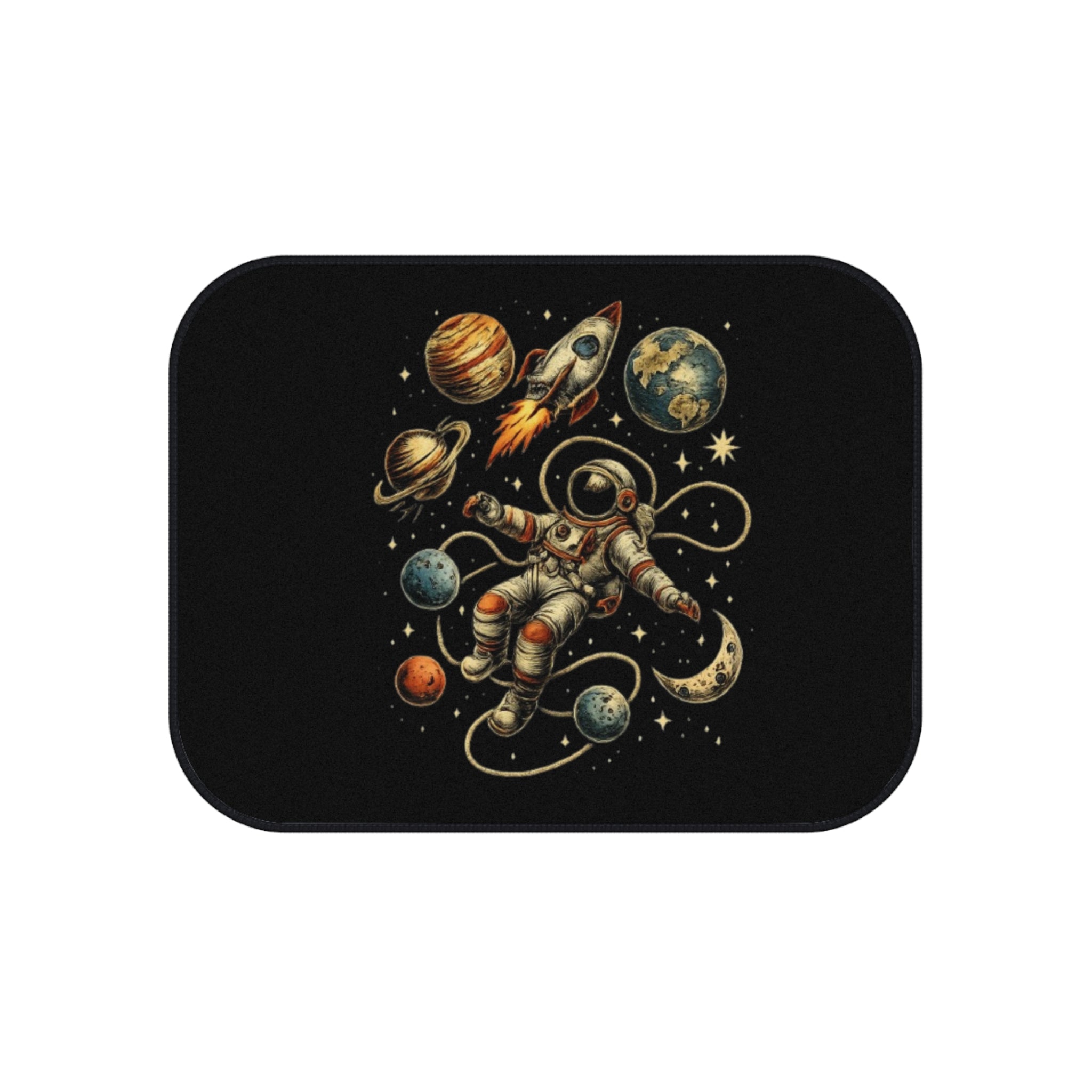 Car Mats Astronaut and Planets  | Space Rocket Floor Mats Set of 4