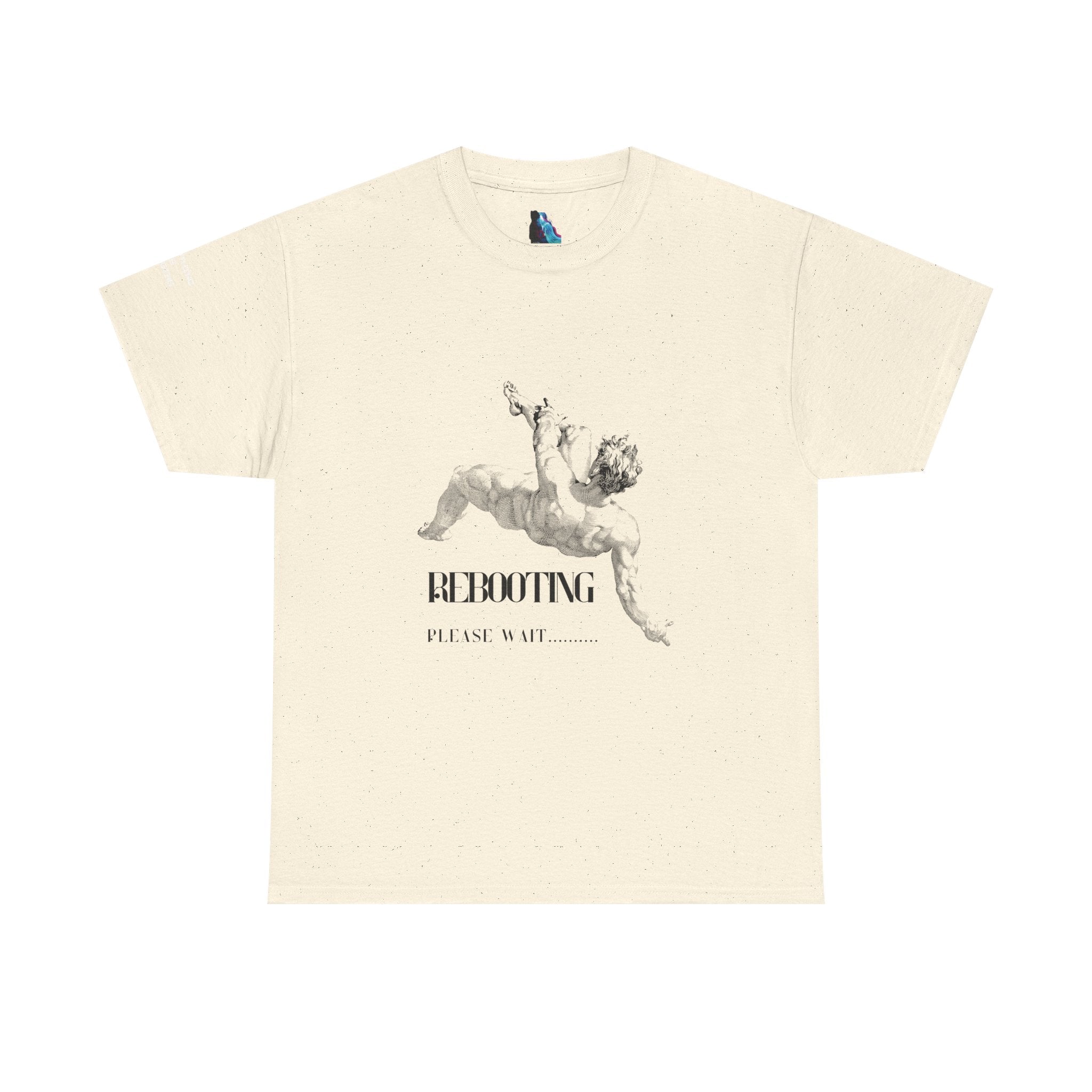 Rebooting Please Wait...  Artistic Unisex Heavy Cotton Tee - Perfect for Casual Wear, Unique Gift, Birthday, or Art Lovers