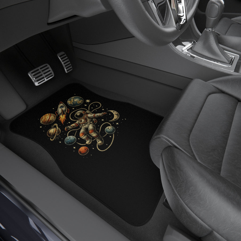 Car Mats Astronaut and Planets  | Space Rocket Floor Mats Set of 4
