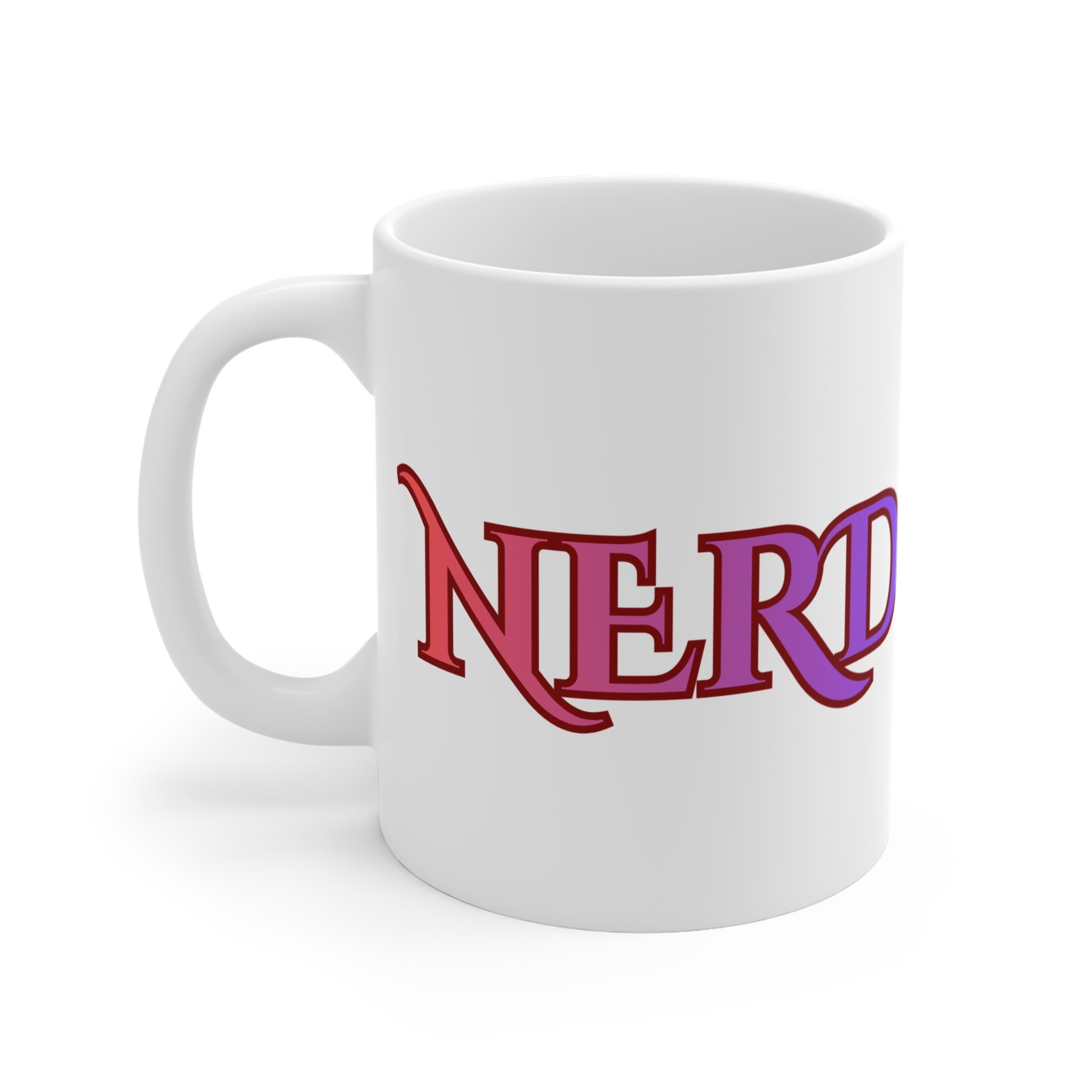 Nerd Script Mug | 11oz funny minimalist ceramic Science Nerd coffee mug