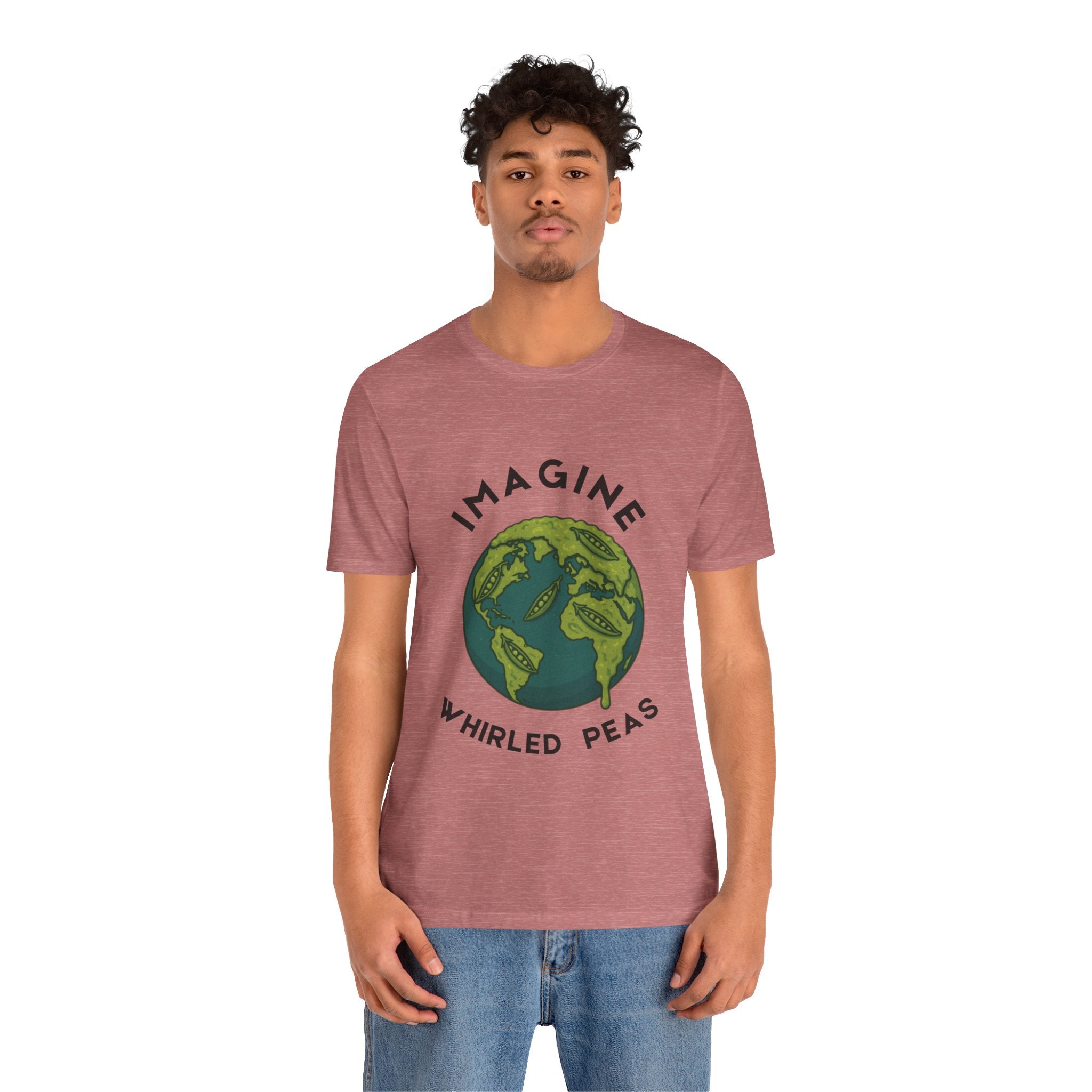 Imagine Whirled Peas Short Sleeve Tee, Eco-Friendly T-Shirt